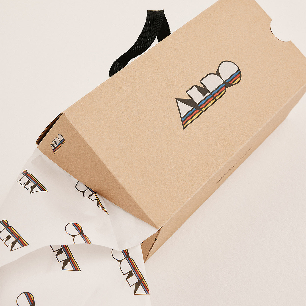 Beige ALDO shoe box