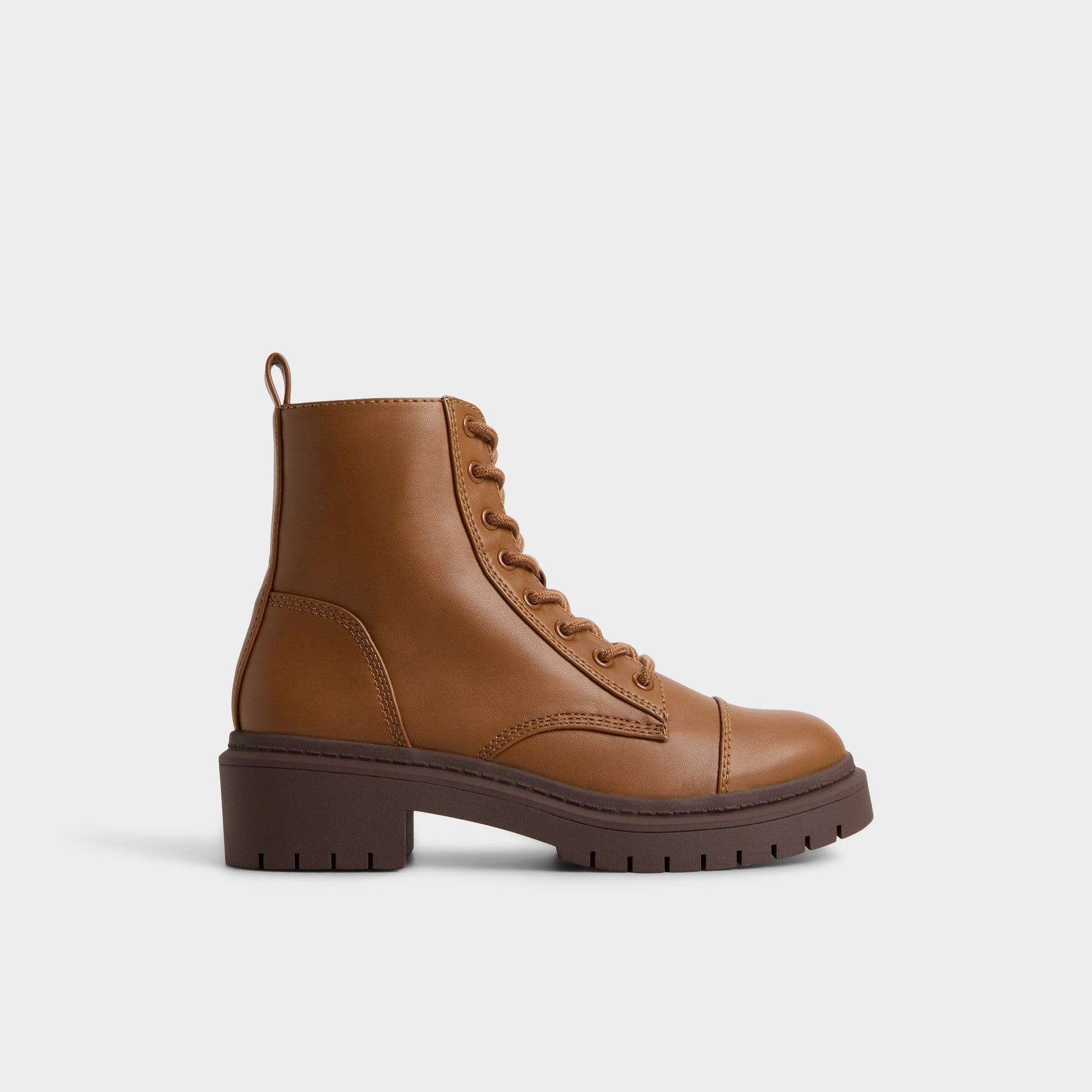 Main View of Cognac Goer Combat ankle boot for Womens