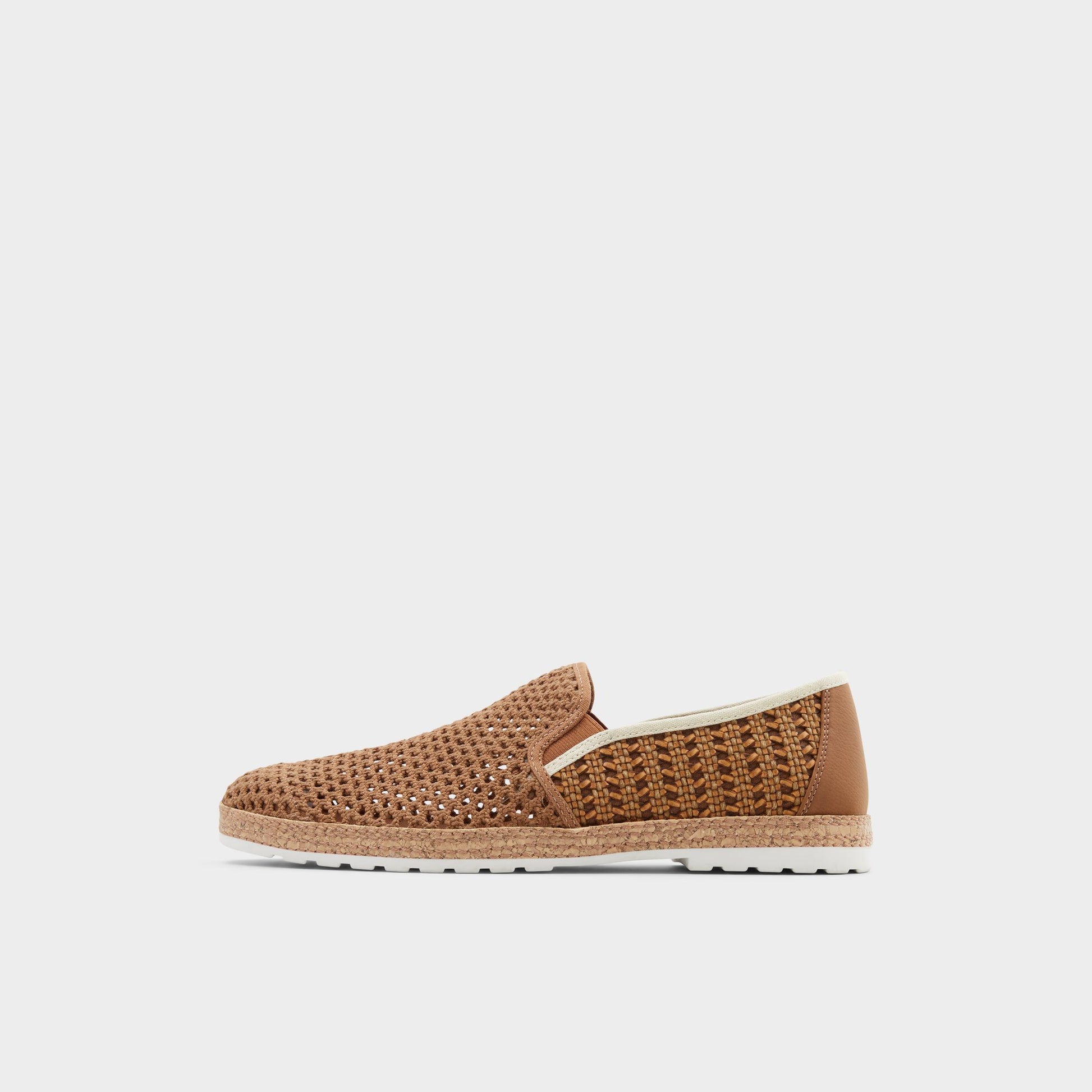 Side view of Cognac Kianou Espadrille
