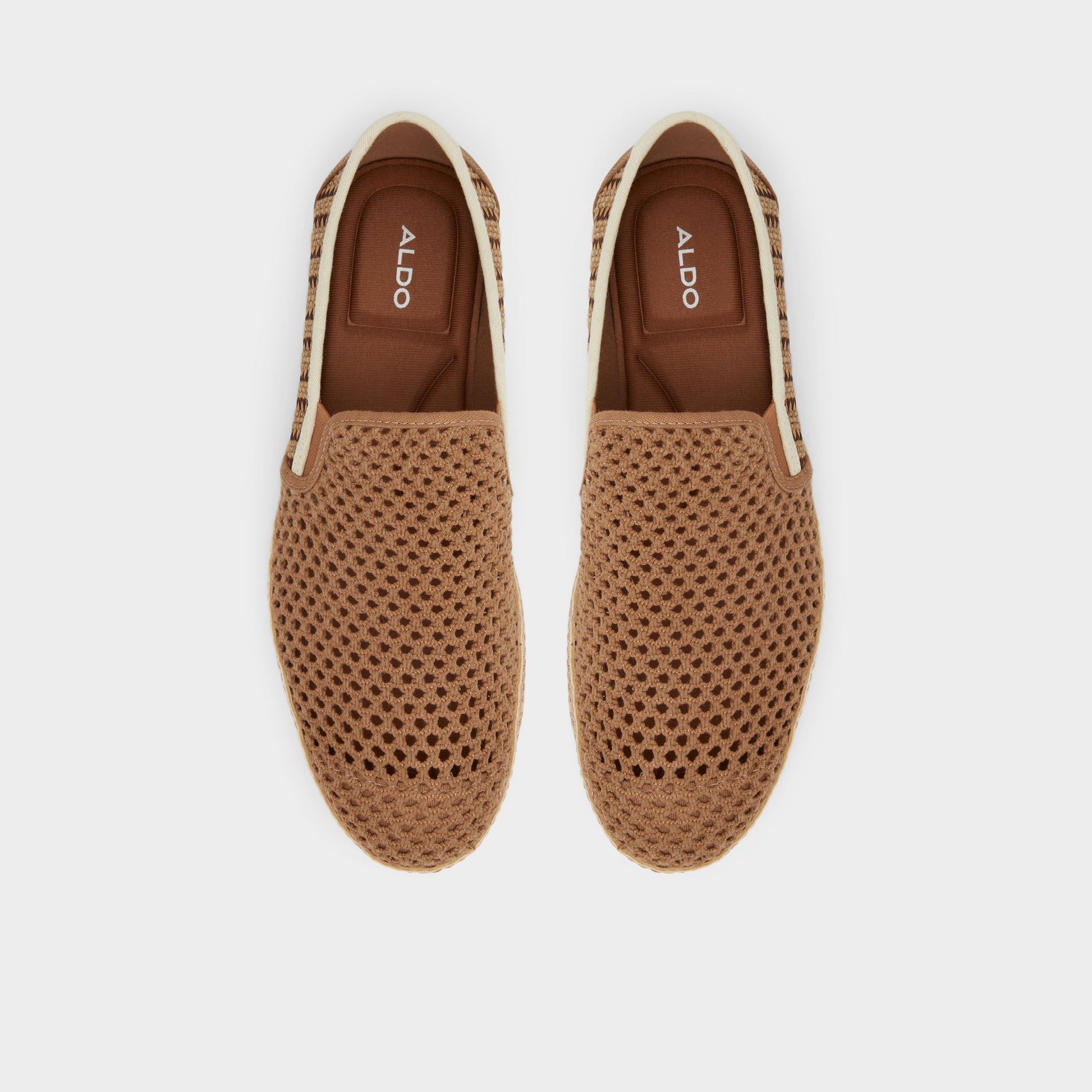 Top-down view of the Cognac Kianou Espadrille