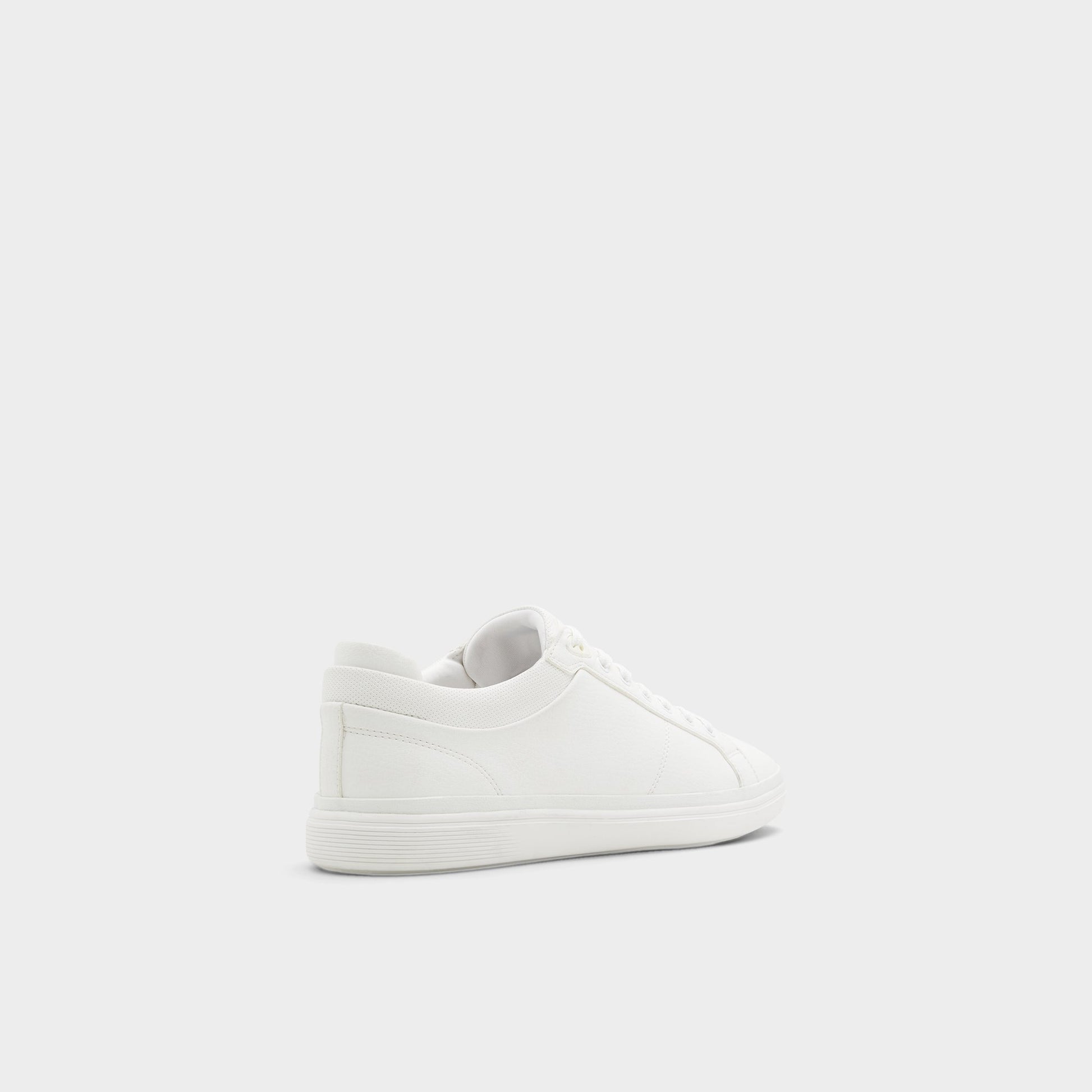 Three-quarter angle of Other white Finespec Low top sneaker's back side