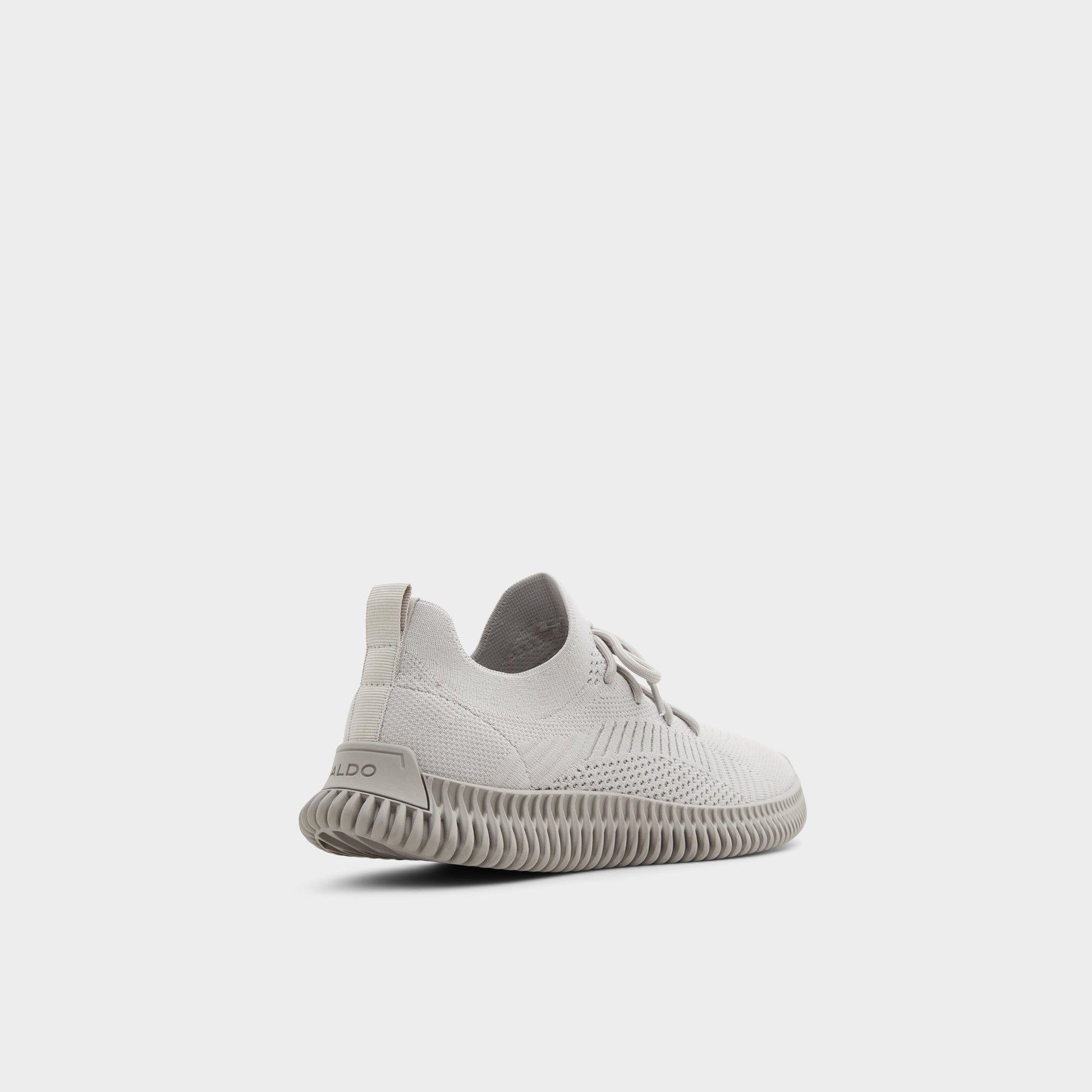 Three-quarter angle of Light Grey Gilgai Jogger sneaker's back side