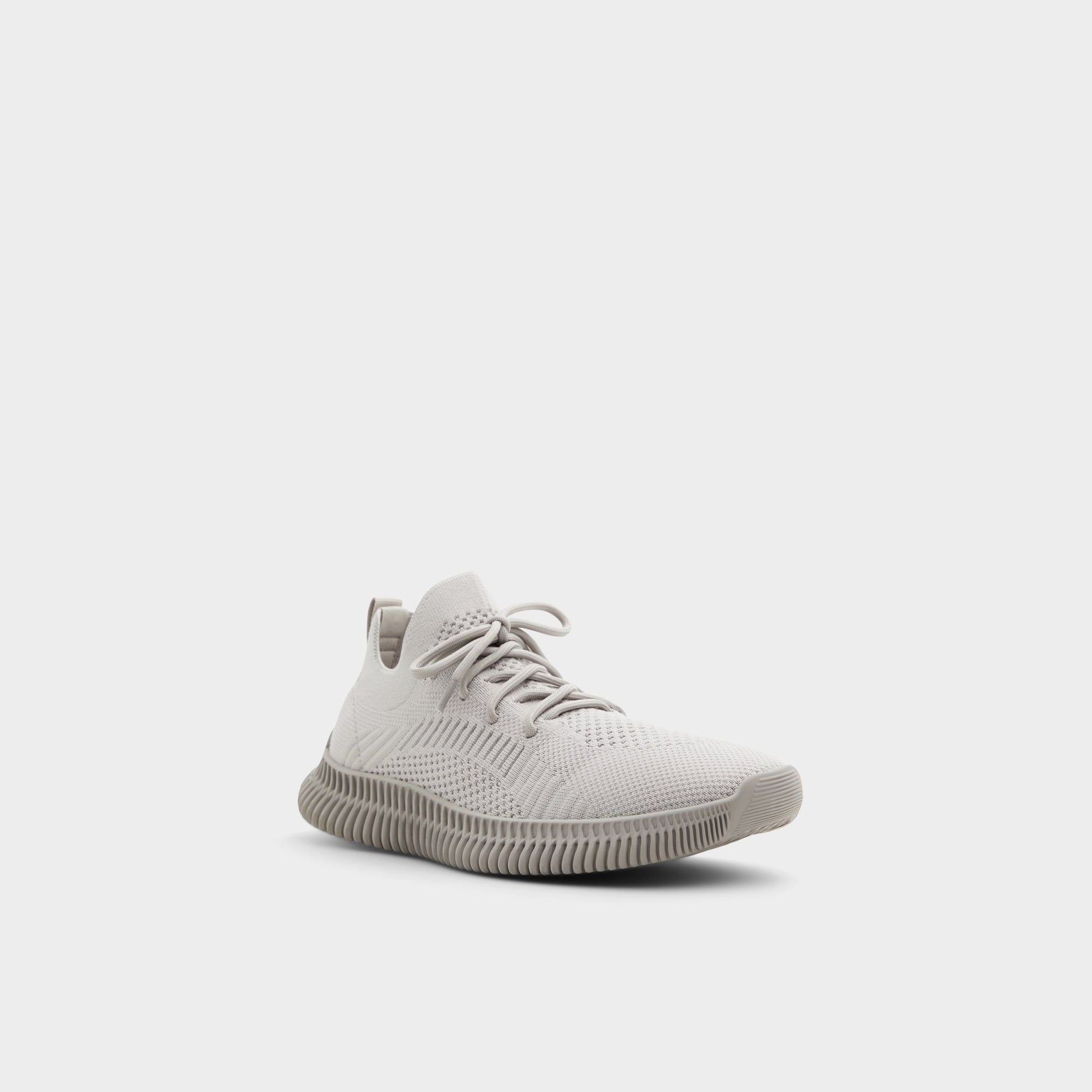 Three-quarter angle of Light Grey Gilgai Jogger sneaker's front side