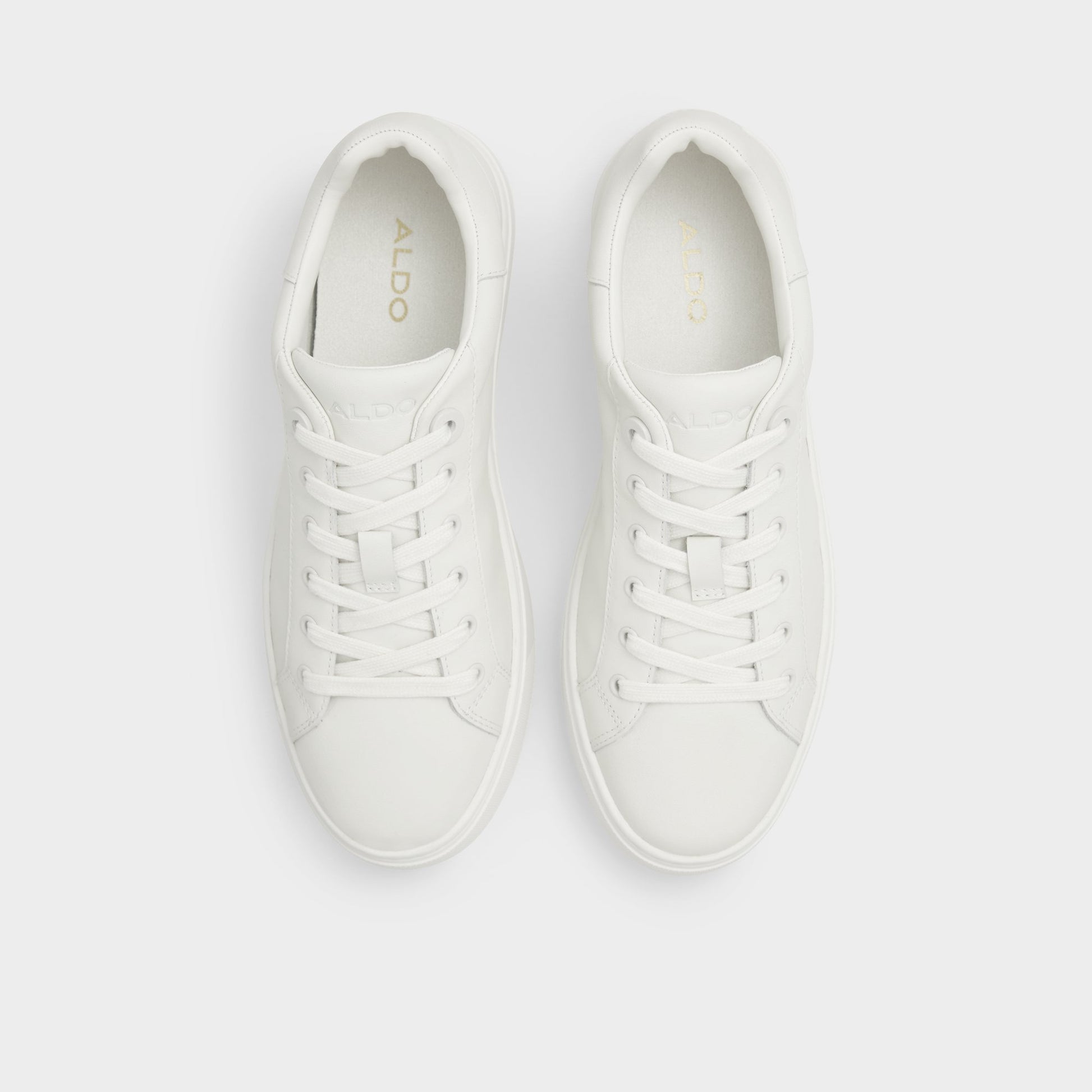 Top-down view of the White Woolly Low top sneaker