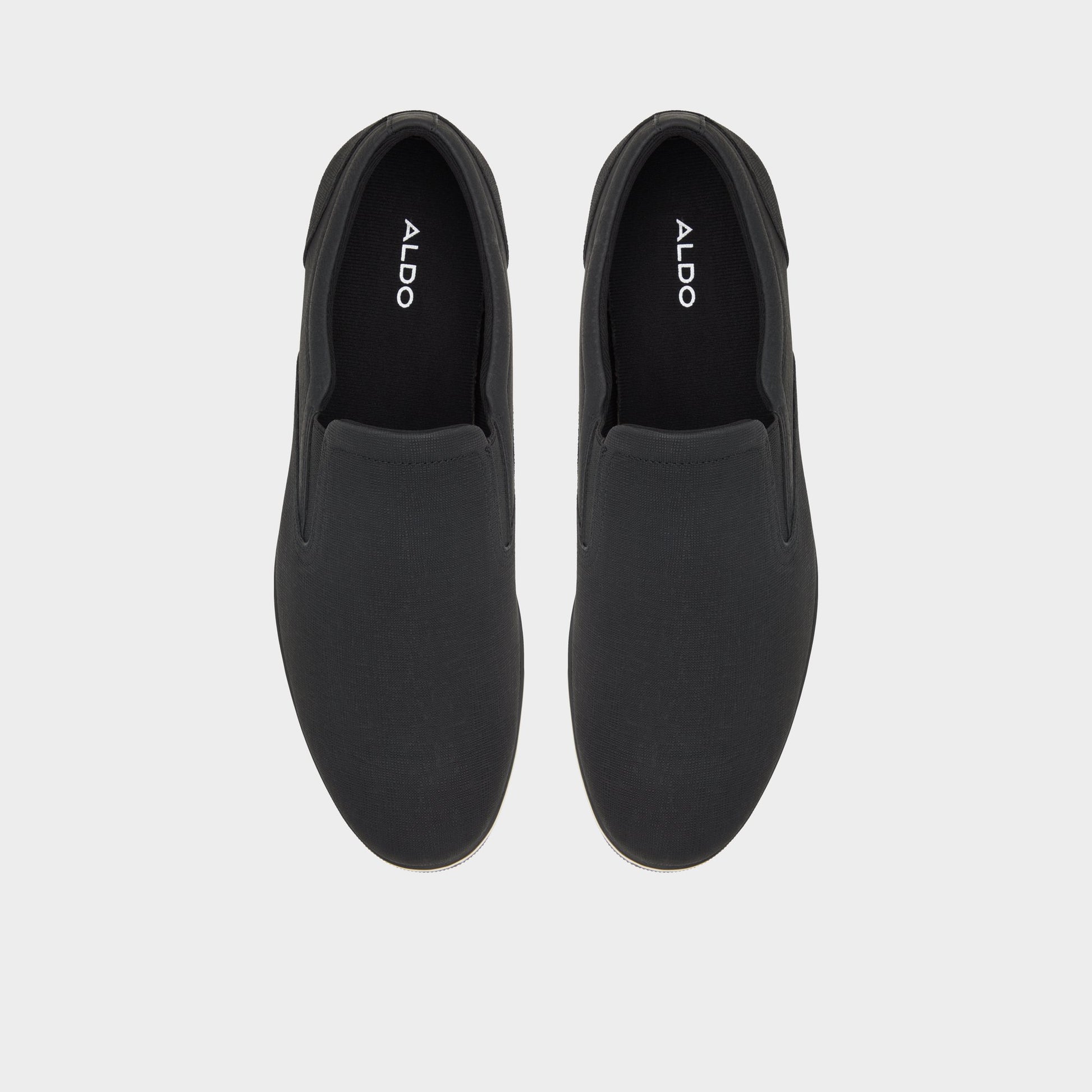 Vue de dessus de la Noir Braunbock Mocassin