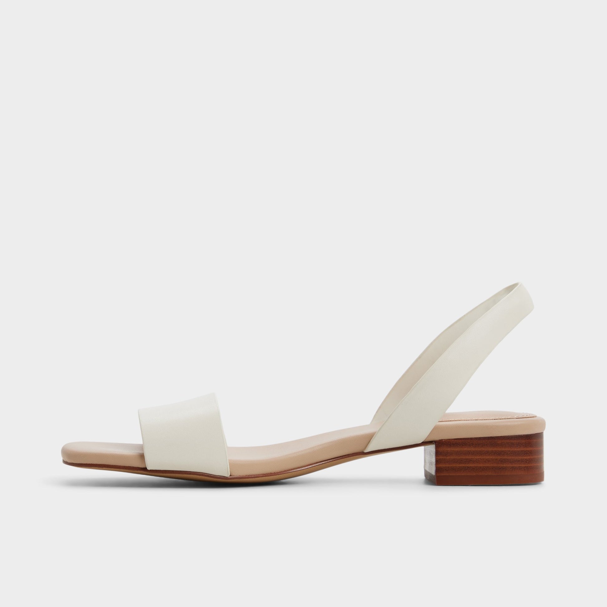 Side view of White Dorenna Strappy sandal