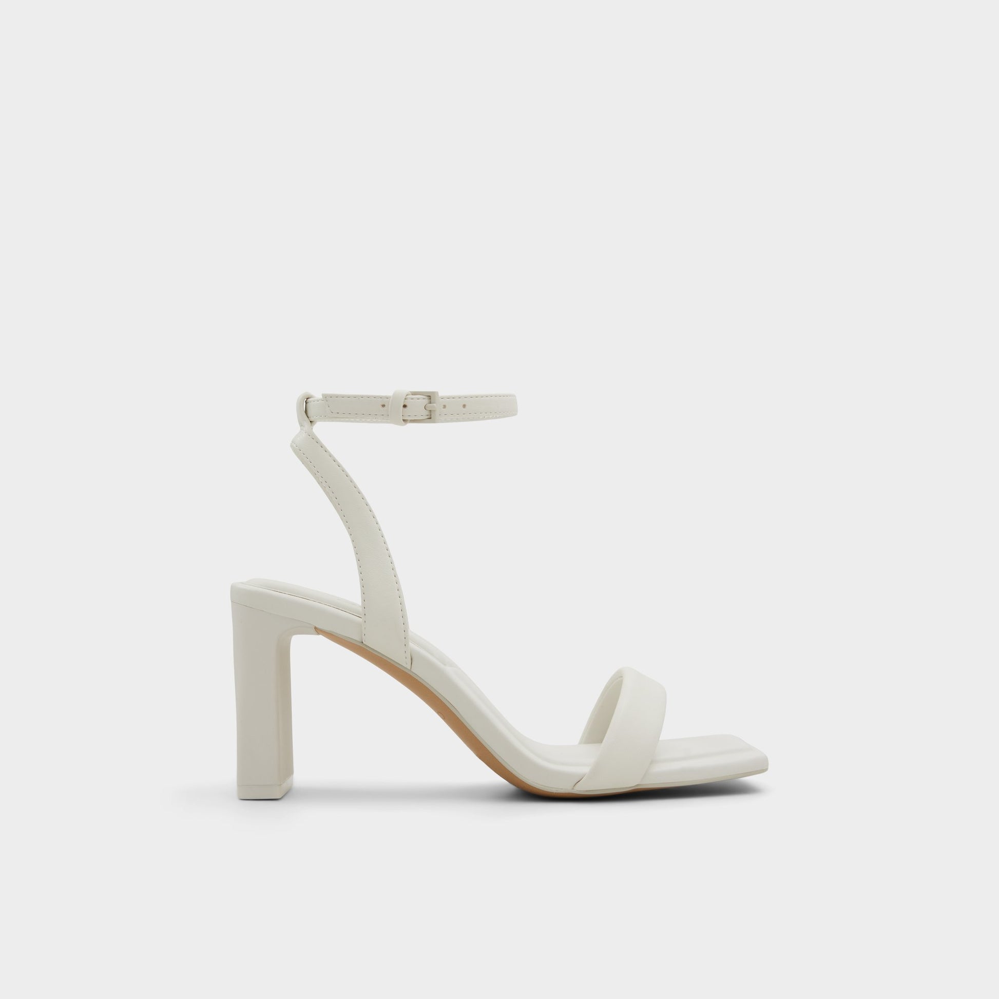 Main View of White/Bone Aurorai Strappy heeled sandal for Womens