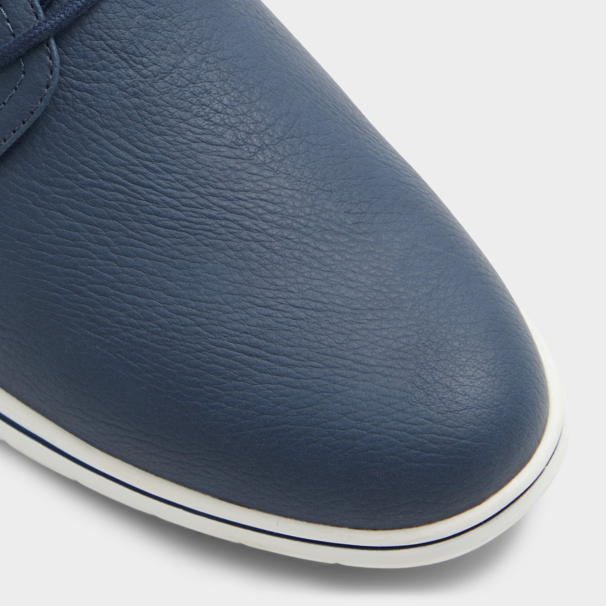 Close-up of the Navy Drymos Oxford shoe