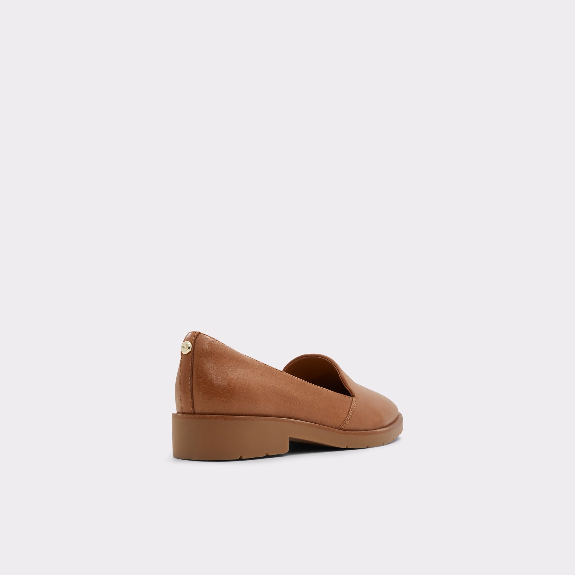 Three-quarter angle of Dark Beige Cherflex Loafer's back side
