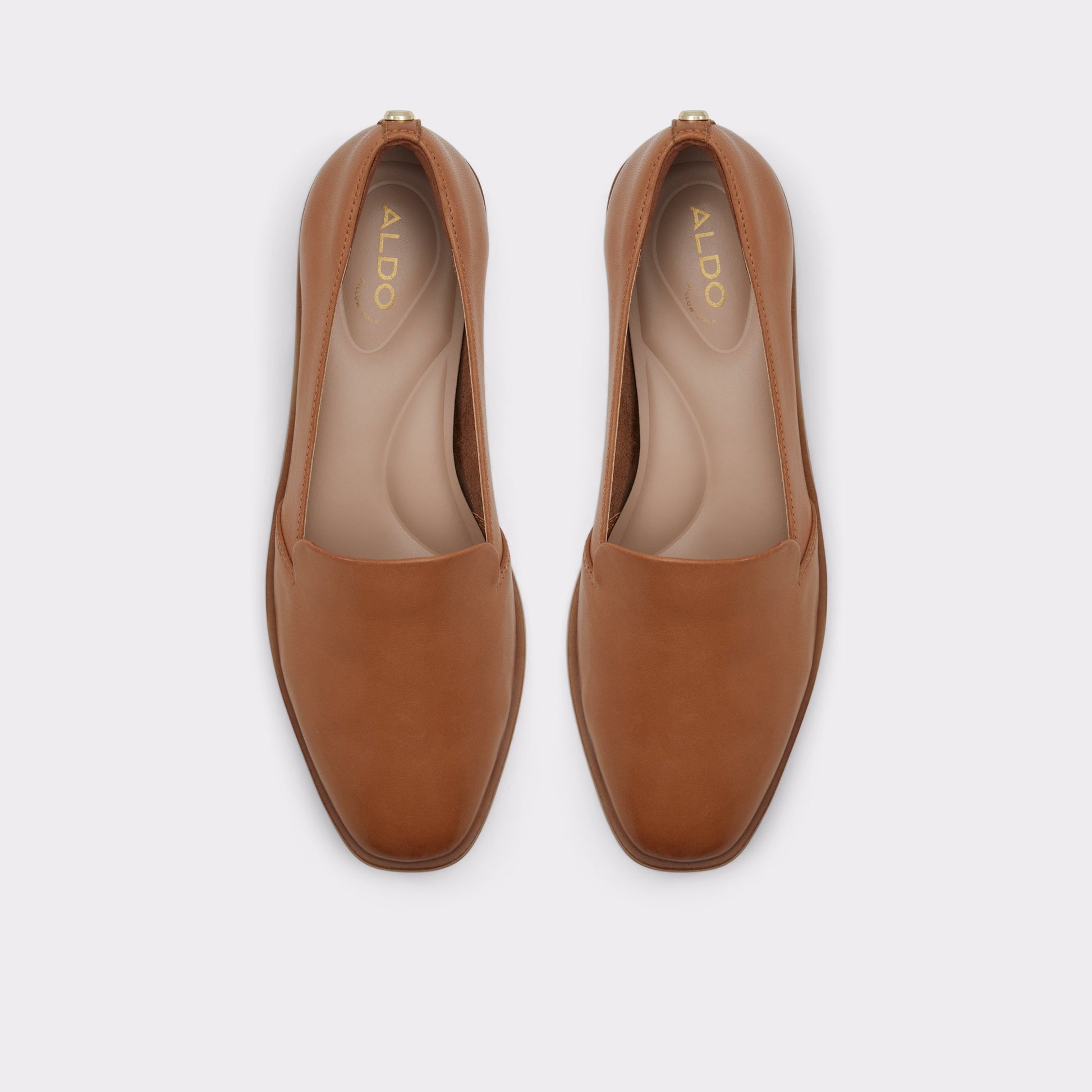 Top-down view of the Dark Beige Cherflex Loafer