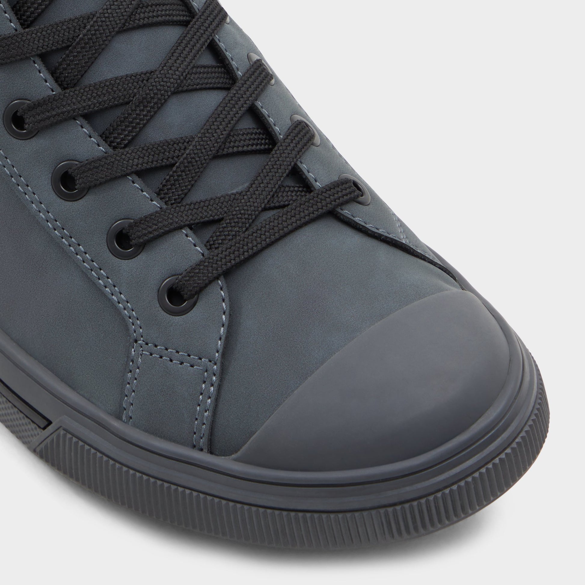 Close-up of the Dark Grey Estanqueiro Lace-up boot