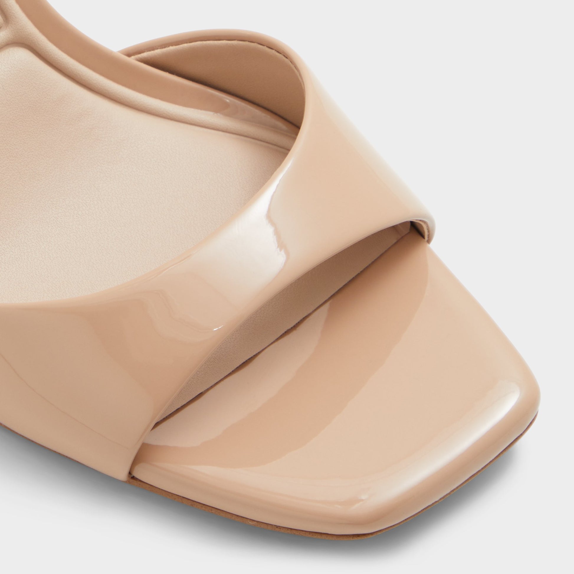 Close-up of the Other brown Sake Strappy heeled sandal