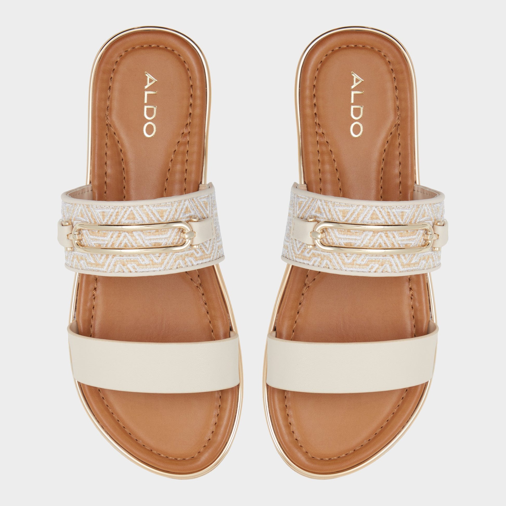 Top-down view of the Other beige Lagoon Slide sandal