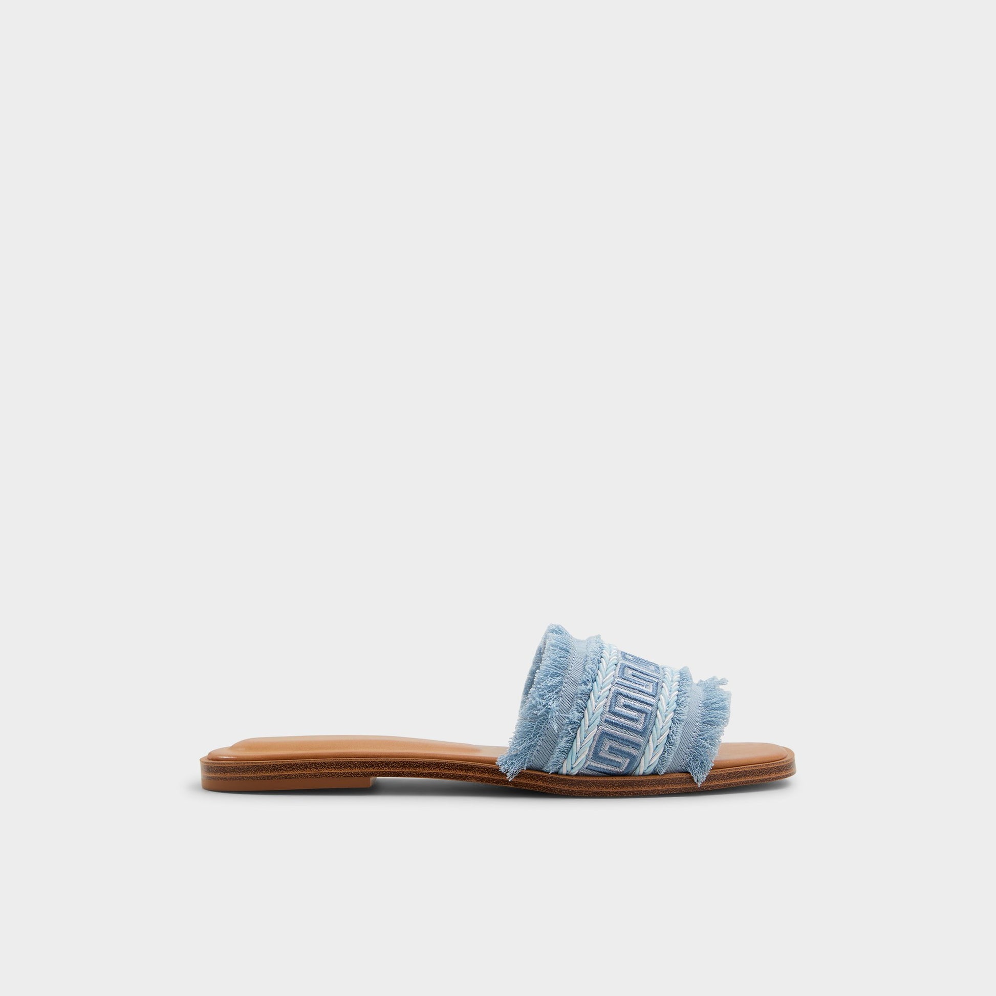 Main View of Medium Blue Nalani Slide sandal for Womens
