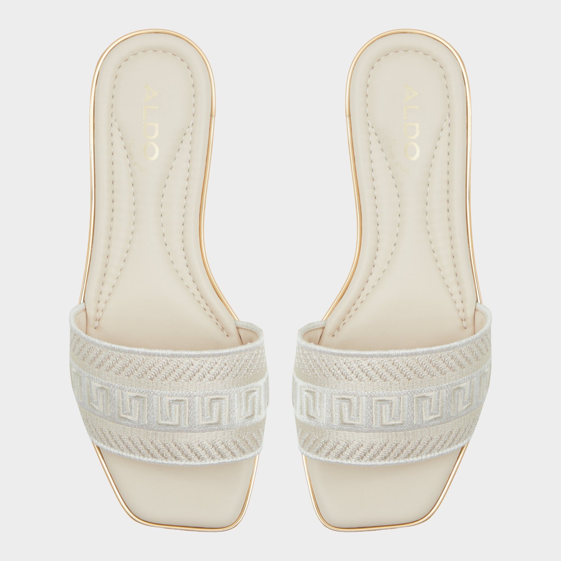 Top-down view of the Other beige Oceania Slide sandal