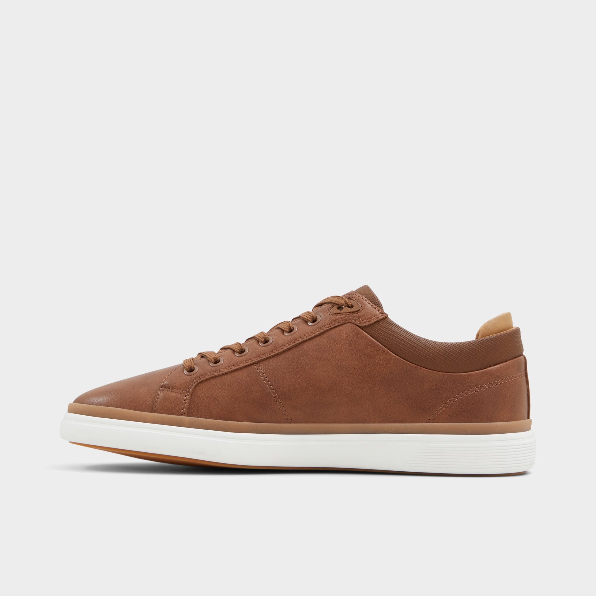 Side view of Light brown Finespec Low top sneaker