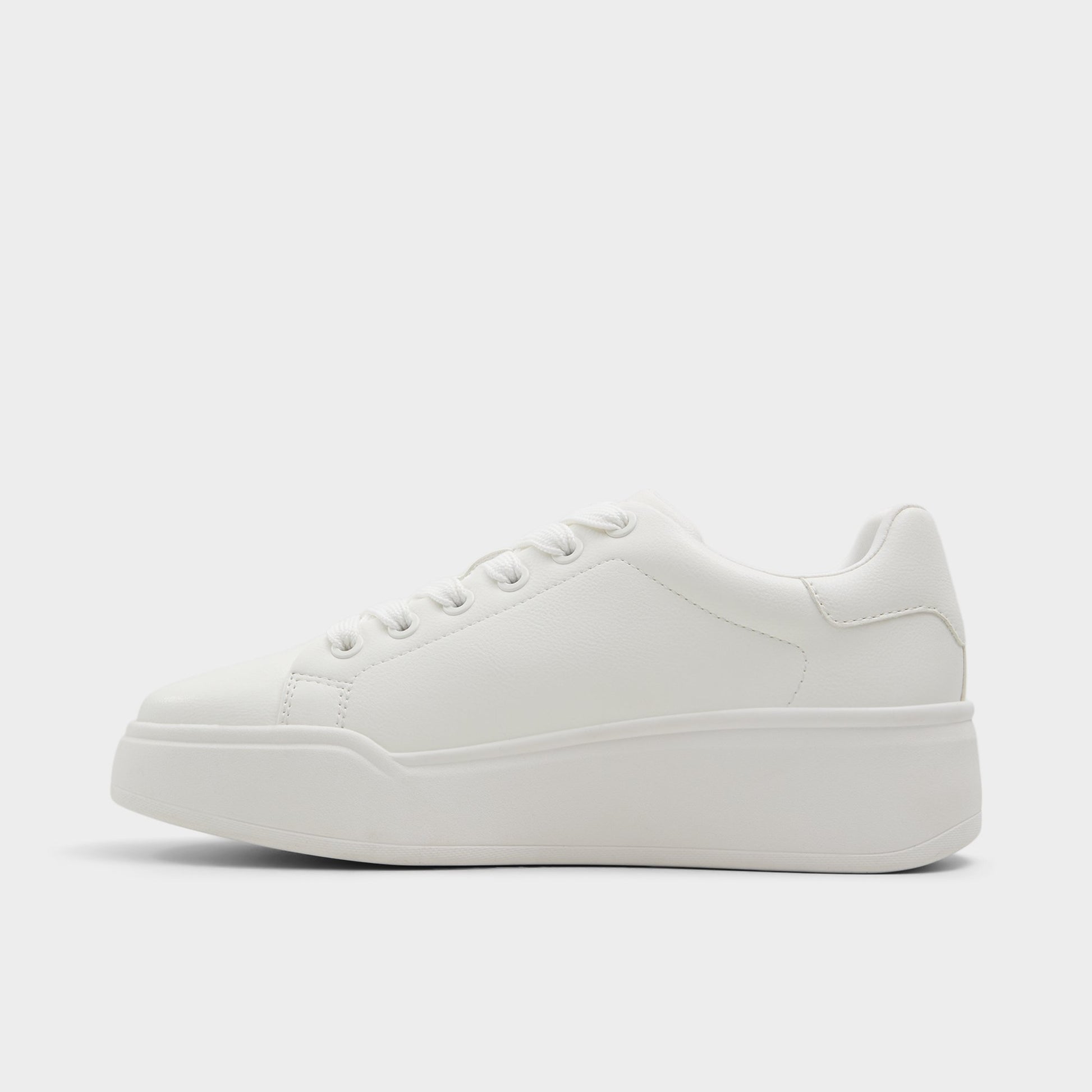 Side view of White Combo Halerenna Low top sneaker