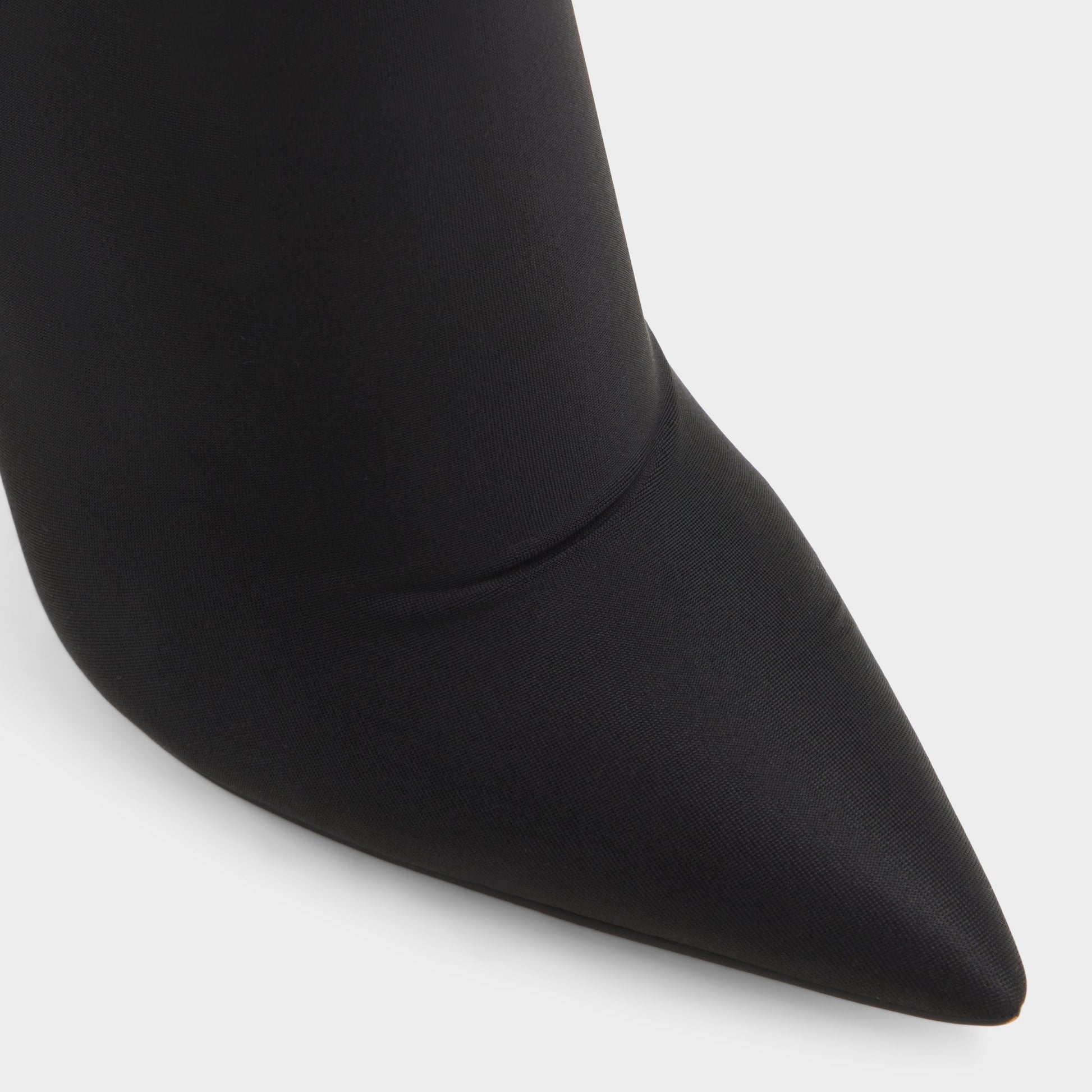 Close-up of the Black Venetia Over-the-knee boot