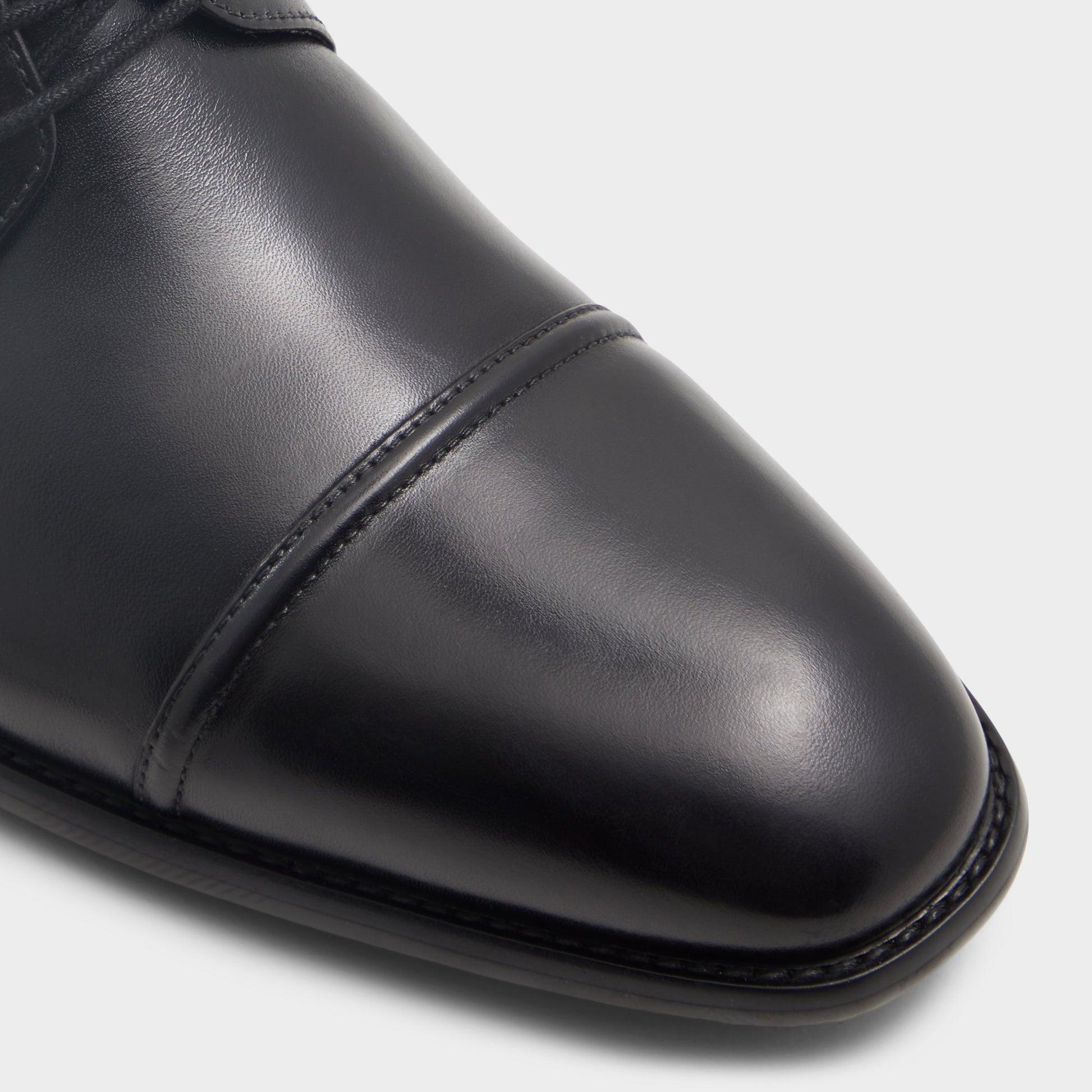 Close-up of the Black Drayson Derby shoe