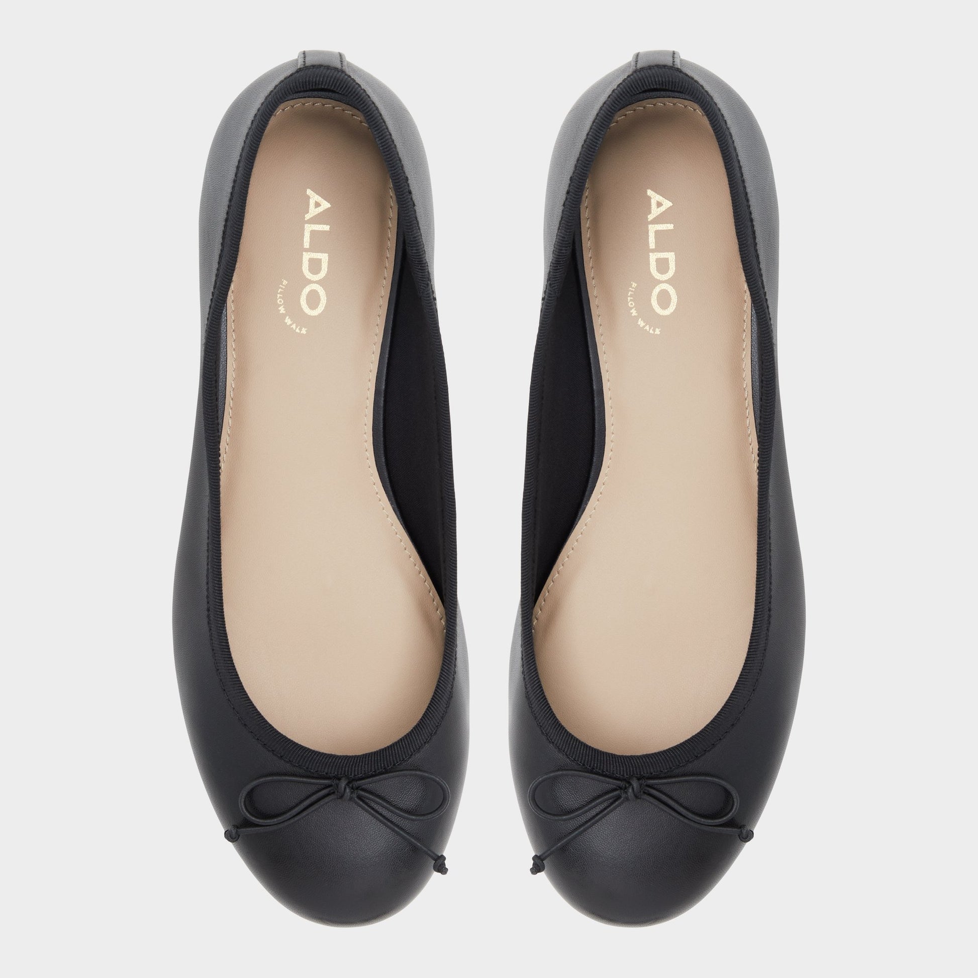 Top-down view of the Black Aliette Ballerina