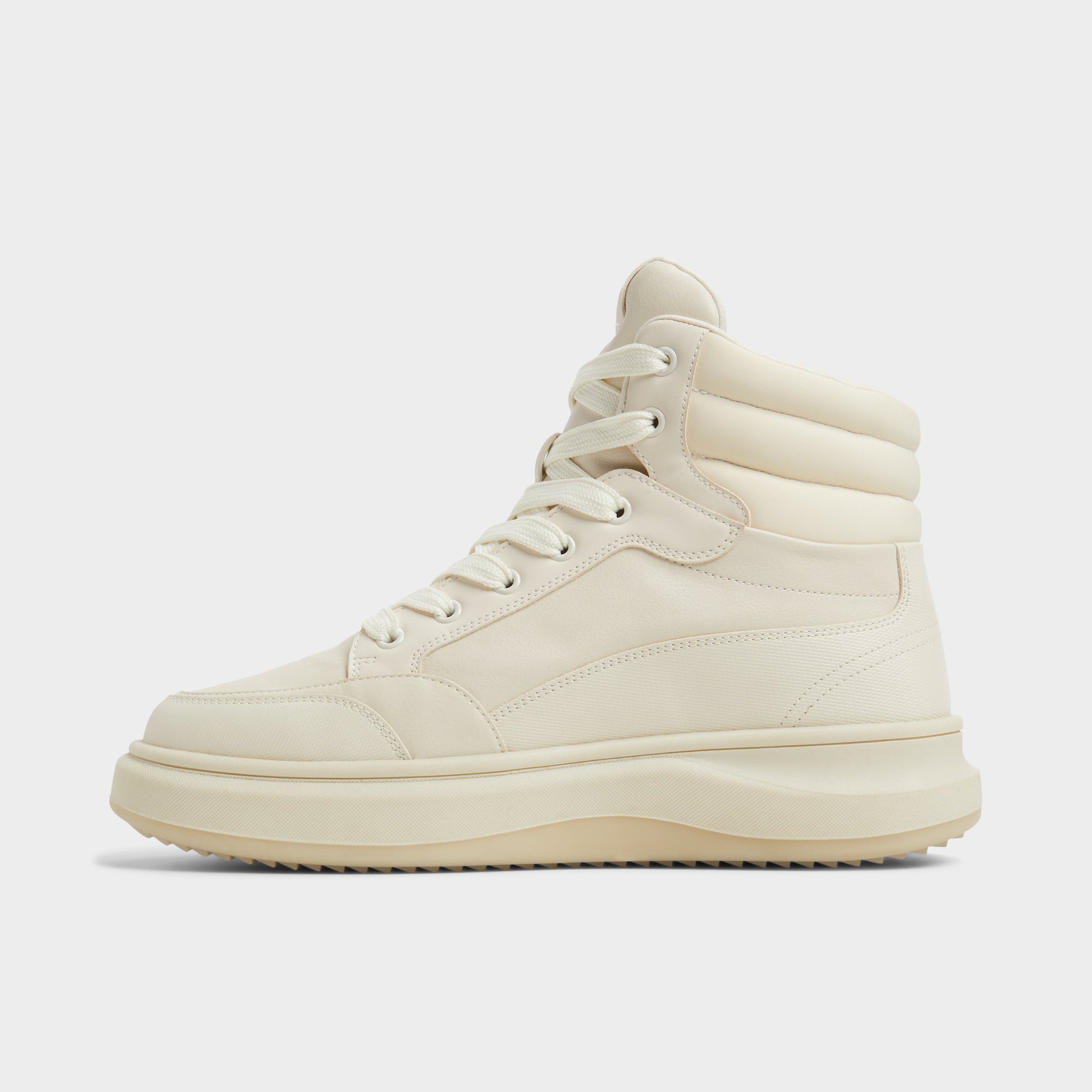 Side view of Bone Strato Lace-up boot