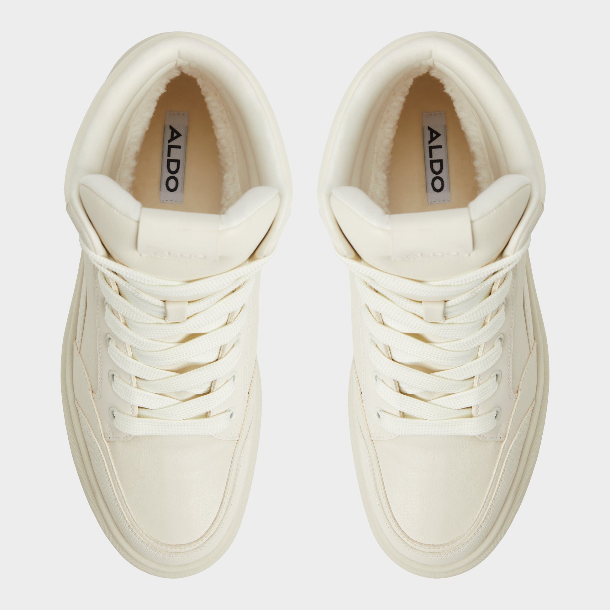 Top-down view of the Bone Strato Lace-up boot