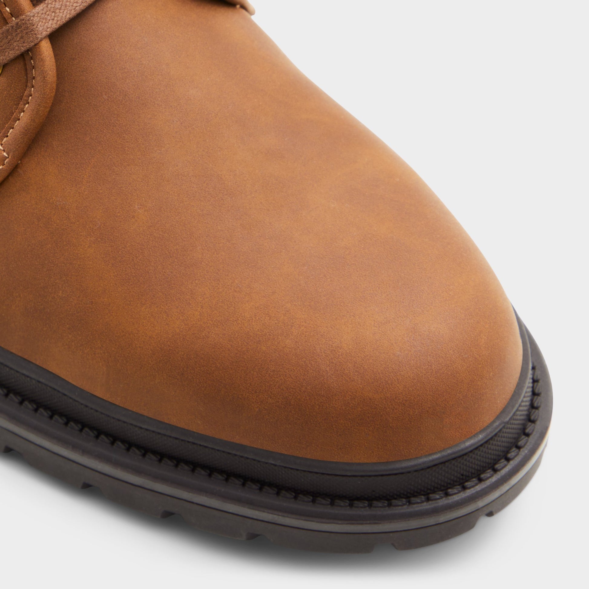 Close-up of the Medium Brown Preliand Lace-up boot