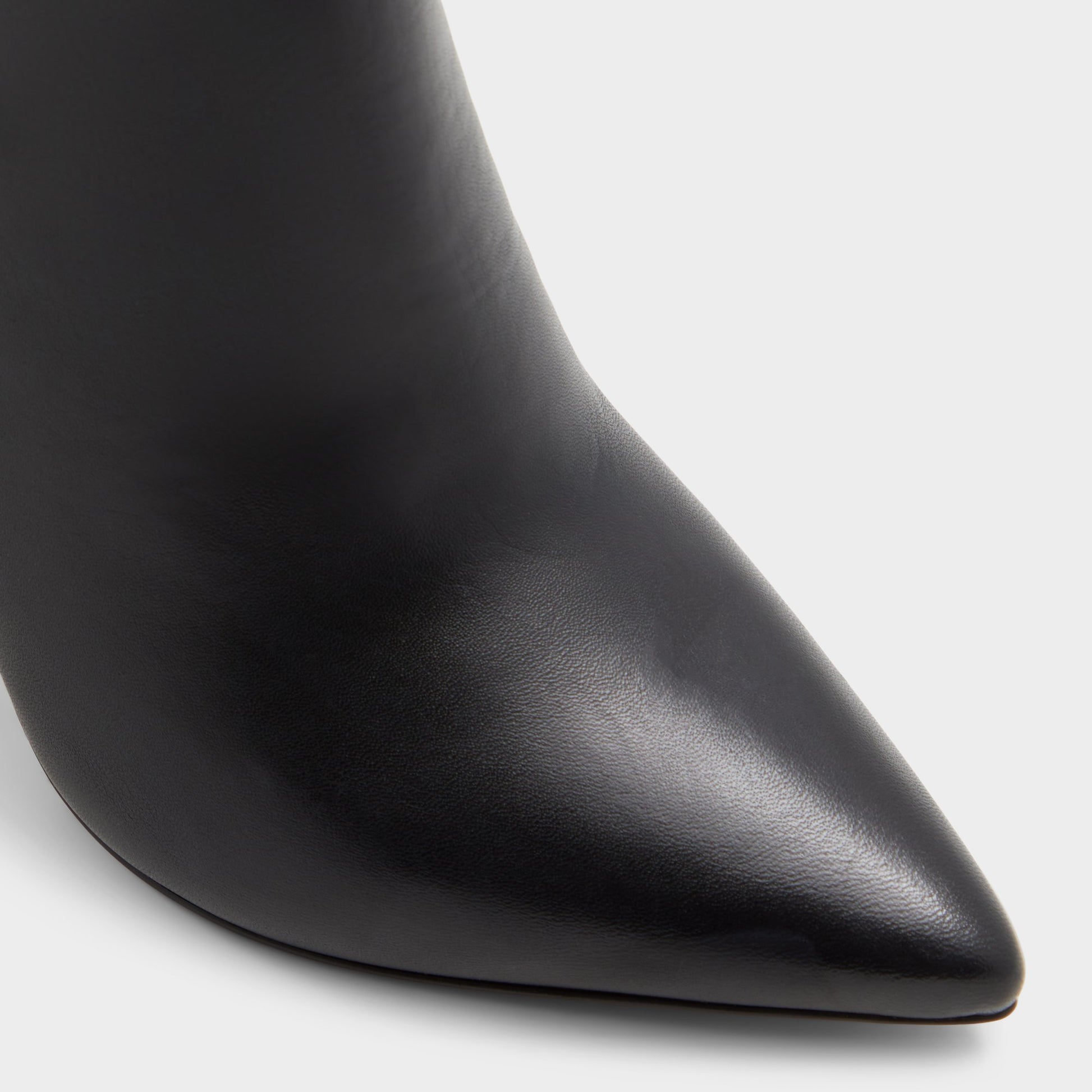 Close-up of the Black Electro Knee-high boot