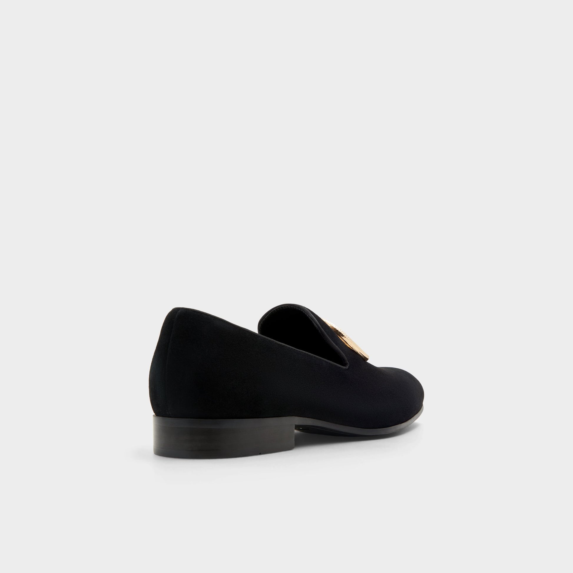 Three-quarter angle of Black Ozmopolitan Wicked x ALDO's back side