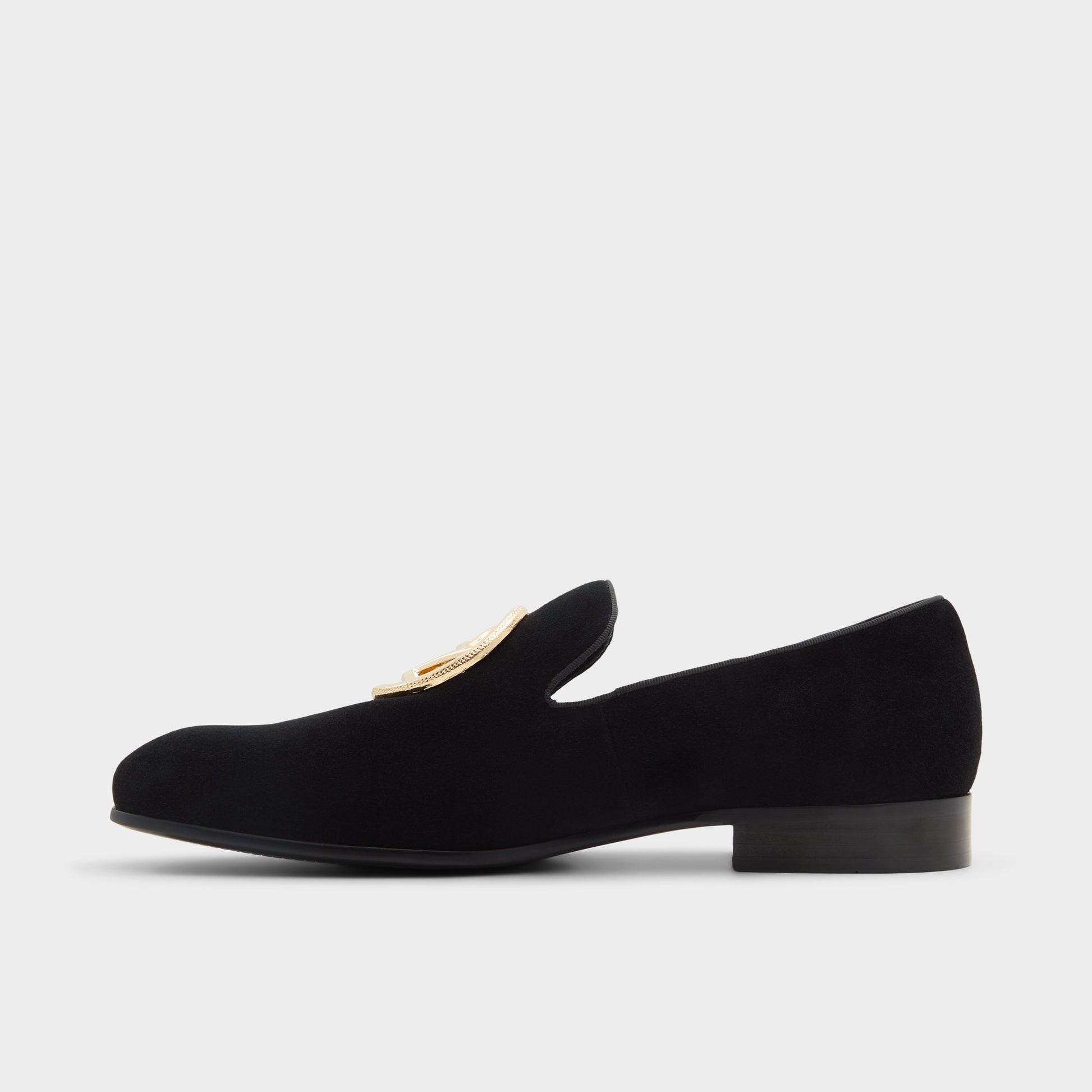 Side view of Black Ozmopolitan Wicked x ALDO