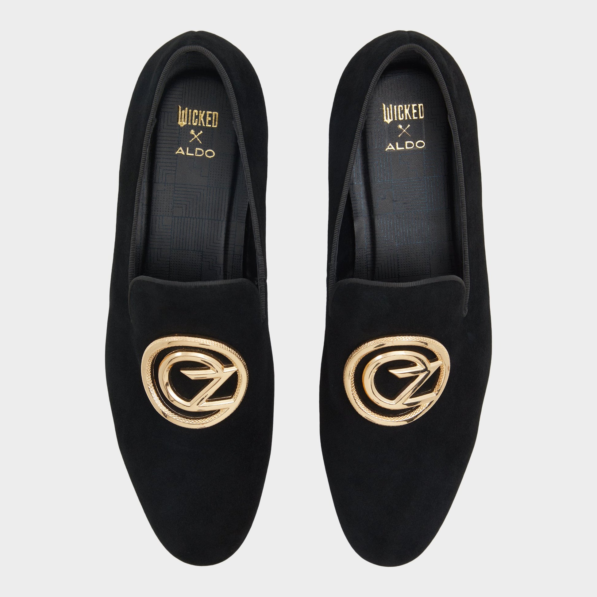 Top-down view of the Black Ozmopolitan Wicked x ALDO