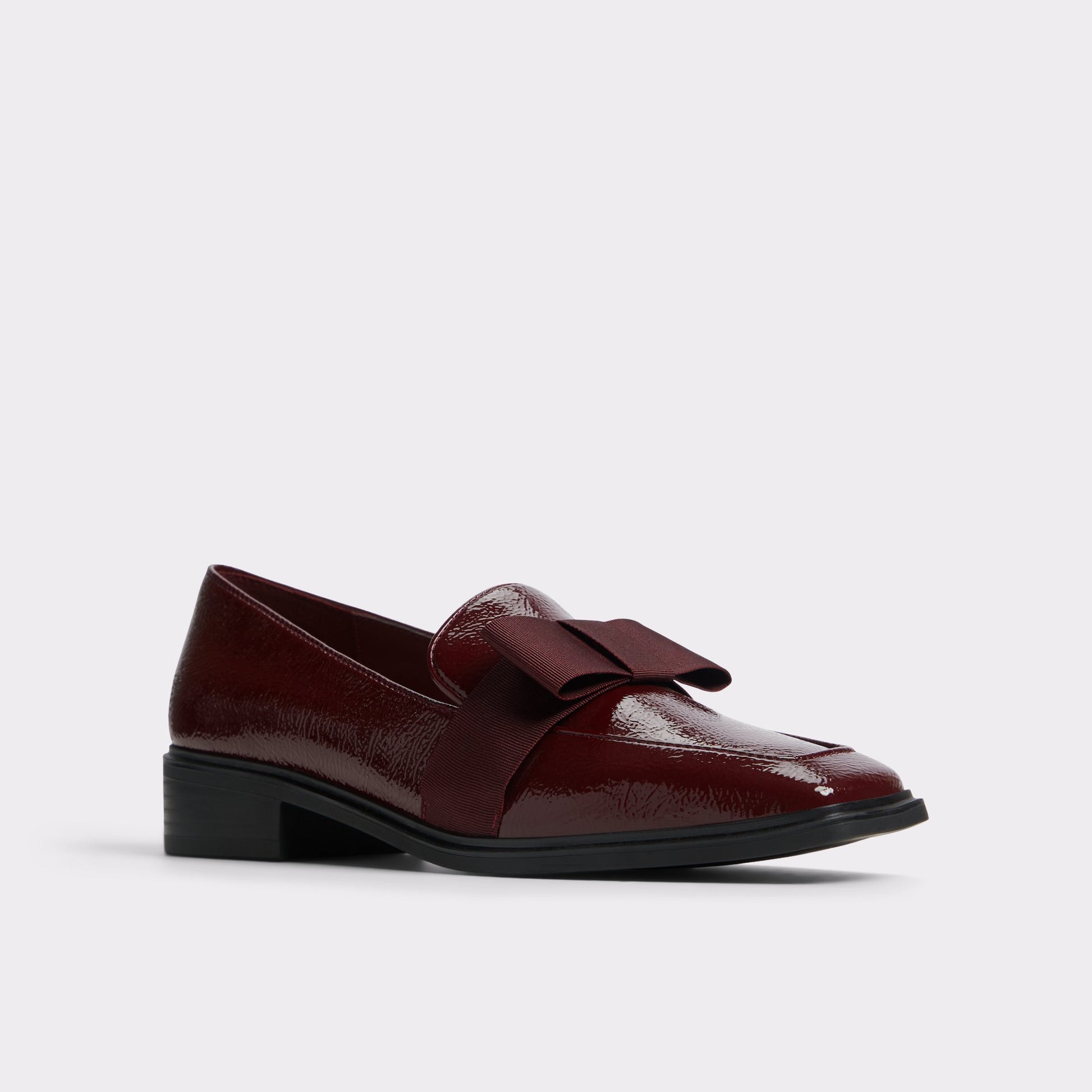 Three-quarter angle of Bordo Hairalle Loafer's front side