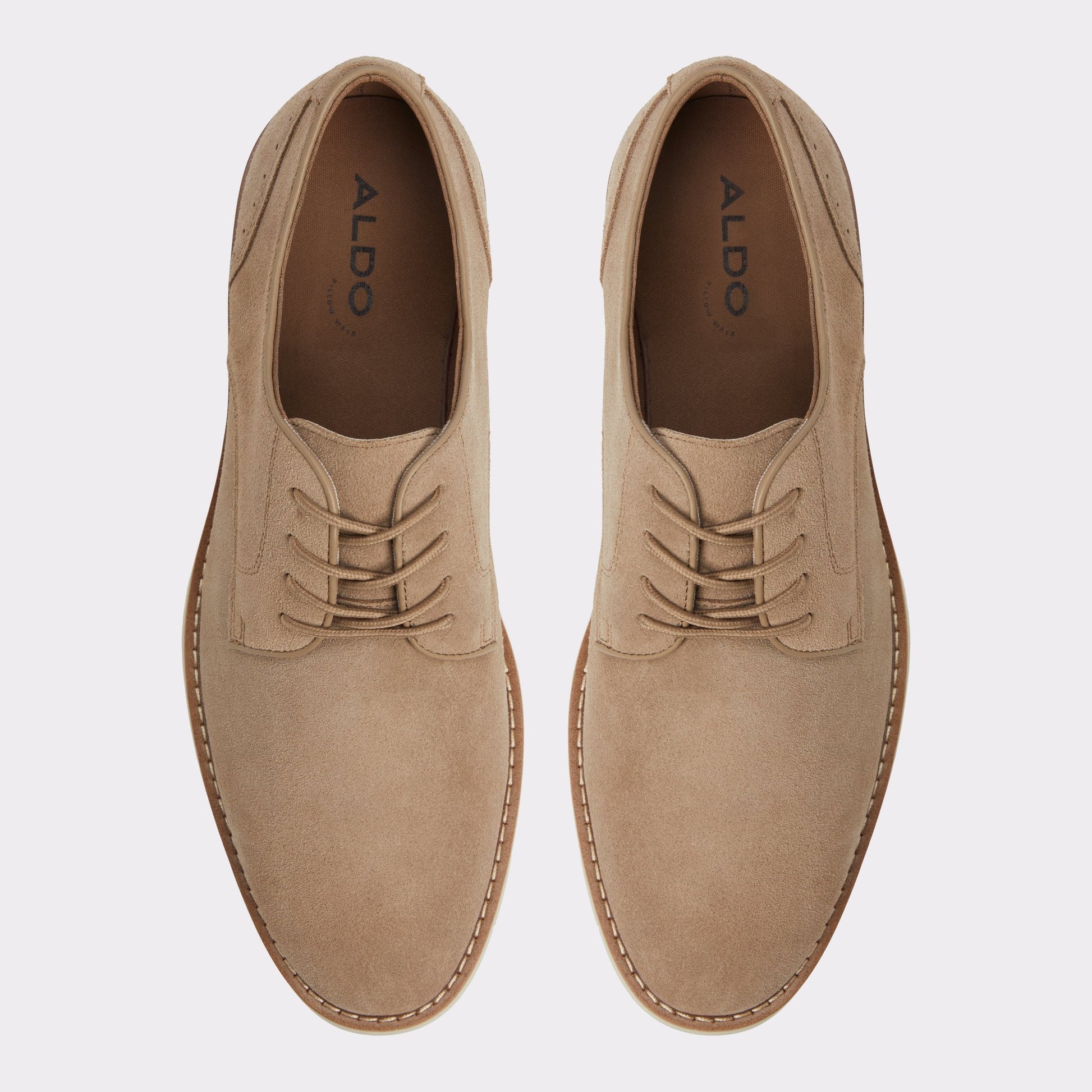 Top-down view of the Other Brown Faro Oxford shoe