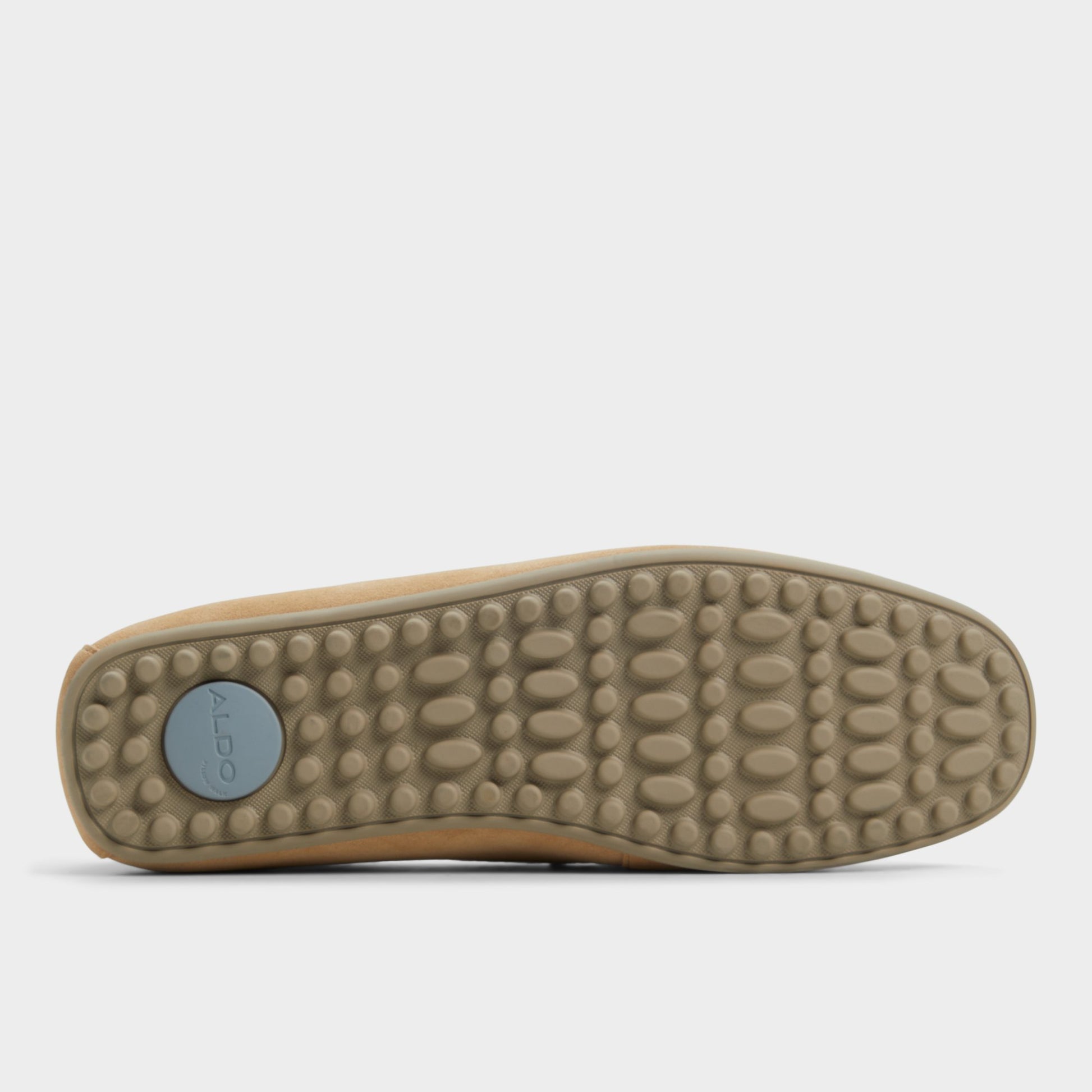 View of Beige Wilbart Driving shoe's sole