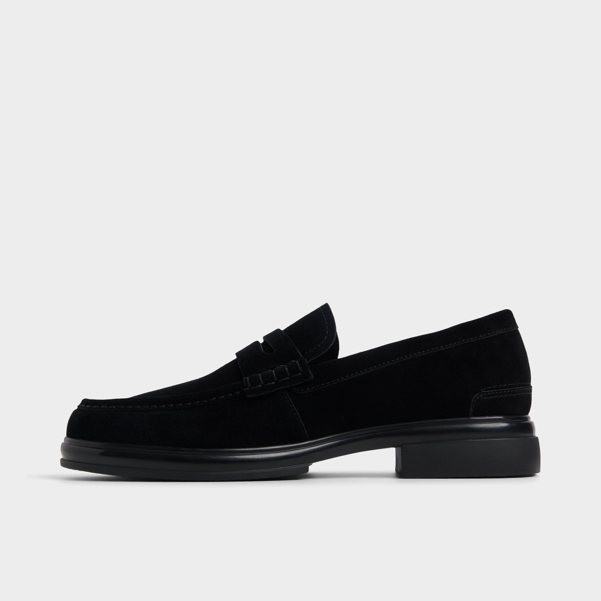 Side view of Black/Black Tucker Loafer