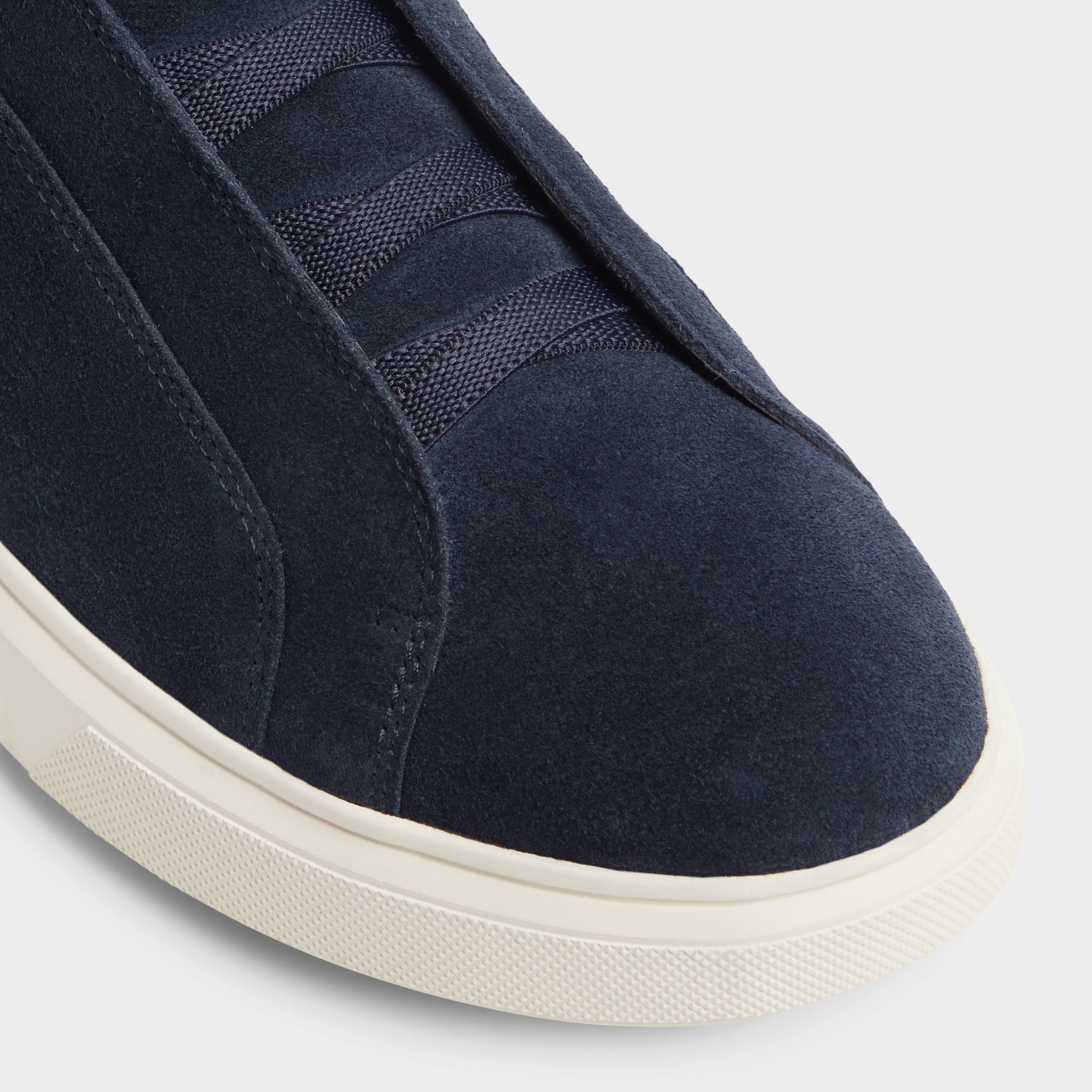 Close-up of the Navy Abbott Slip-on sneaker