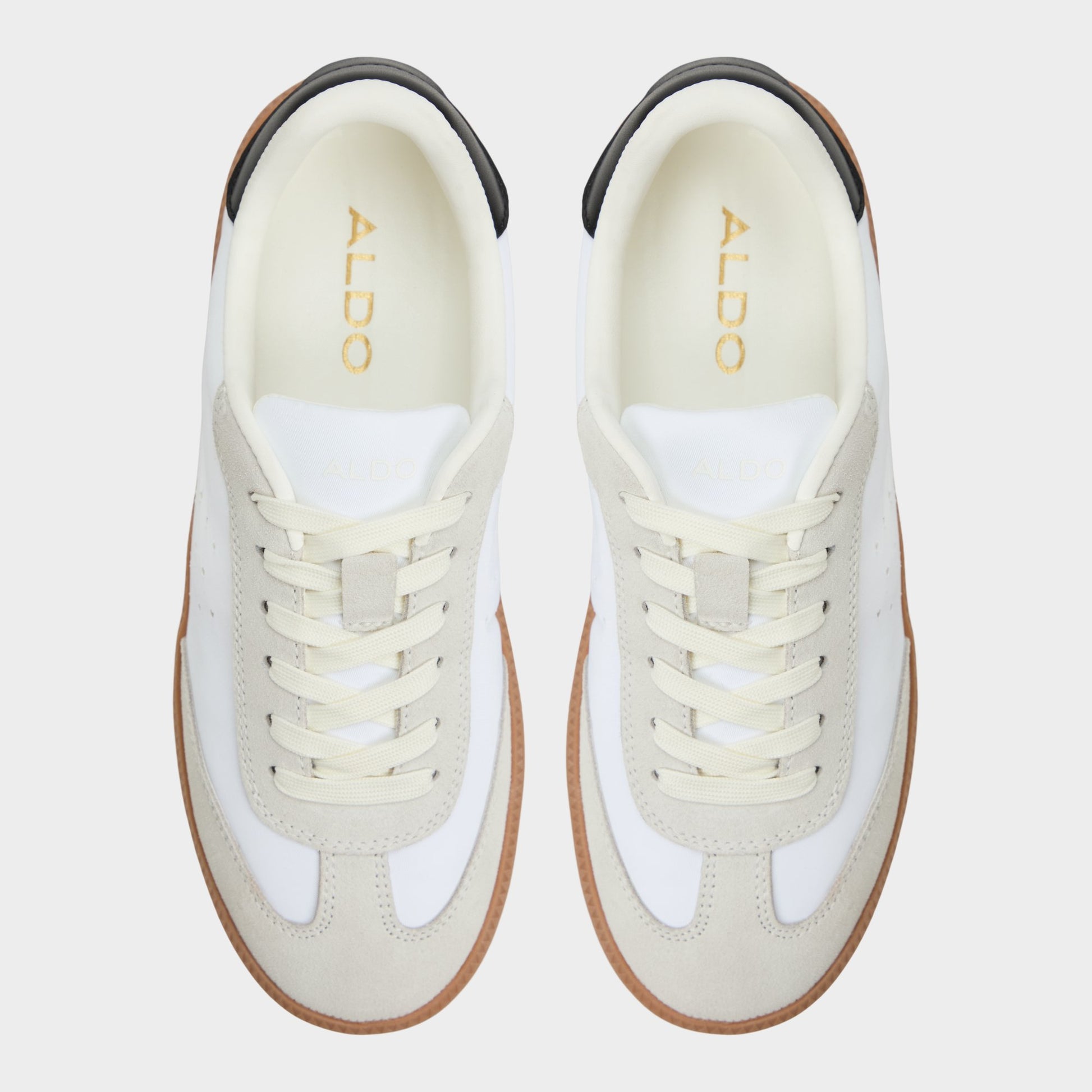 Top-down view of the White/Black Clubstyle Jogger sneaker