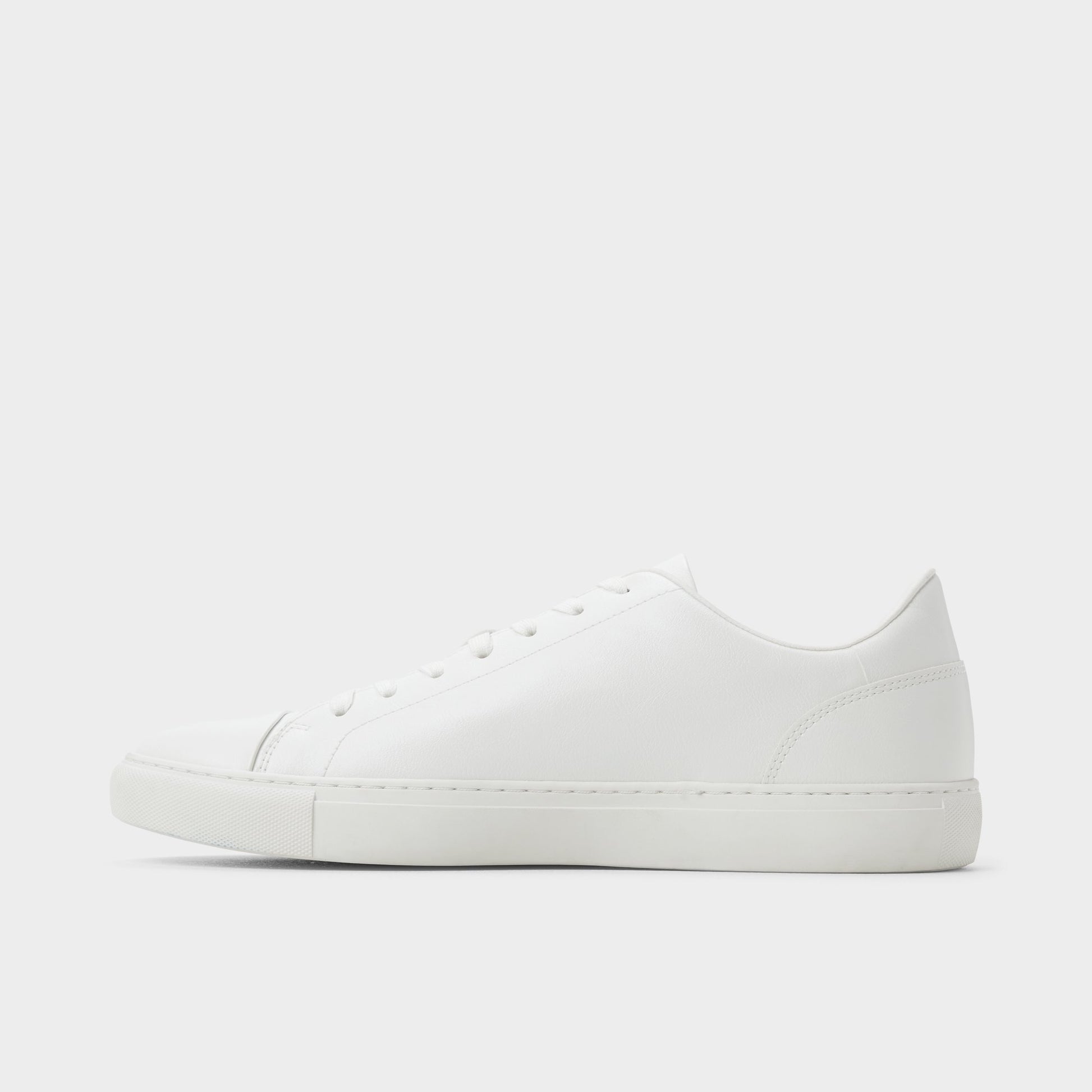 Side view of White Belford Low top sneaker