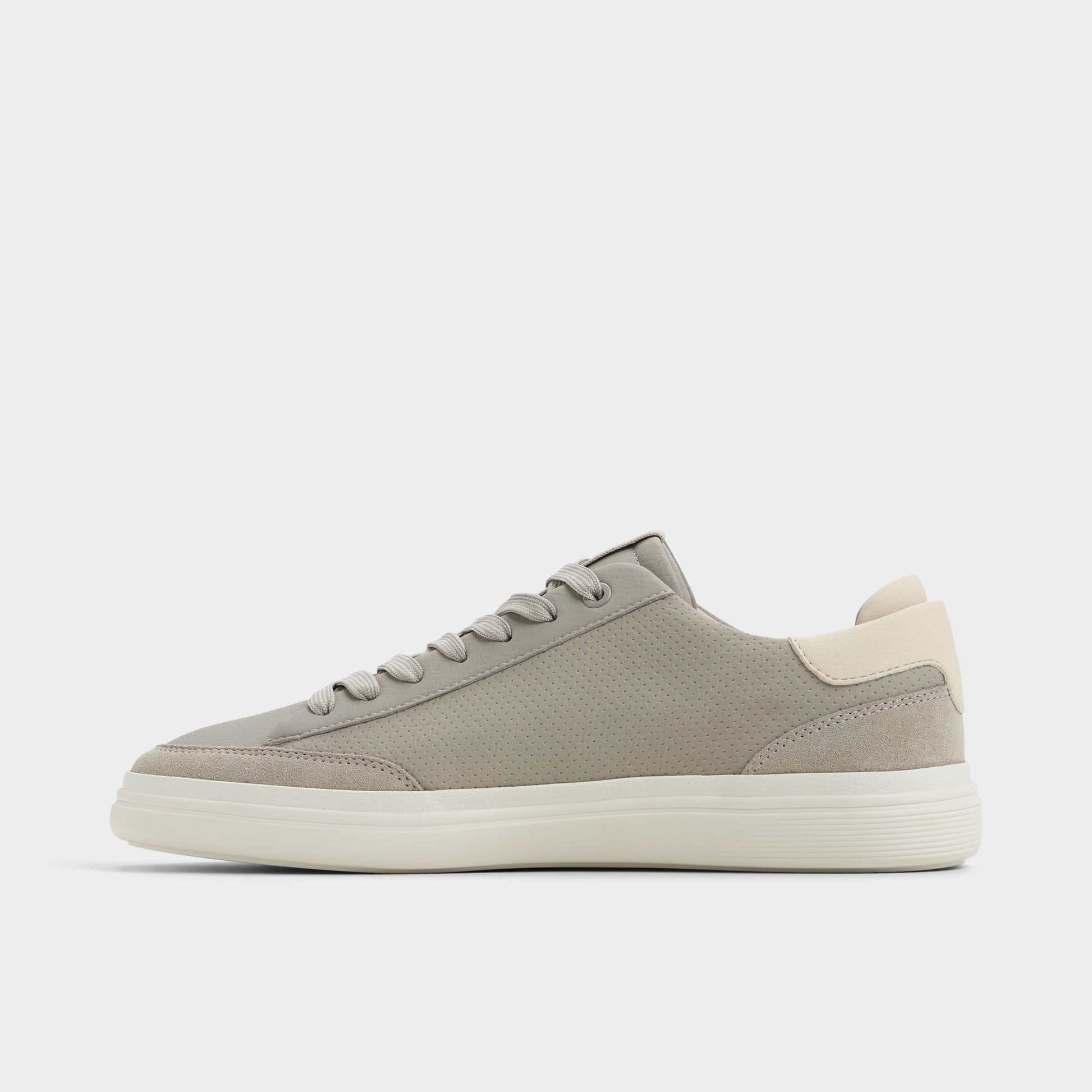 Side view of Light Grey Stepup Low top sneaker