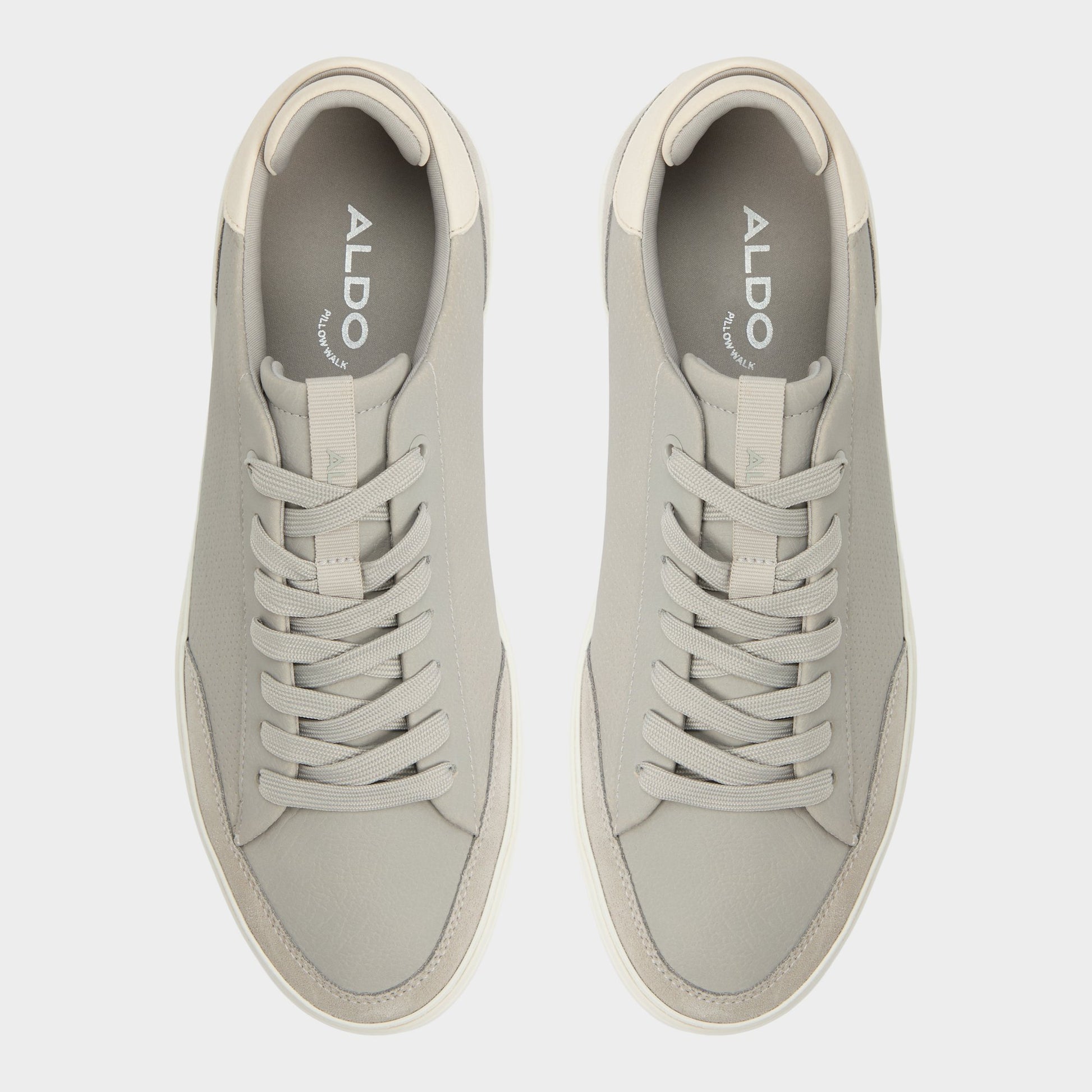 Top-down view of the Light Grey Stepup Low top sneaker