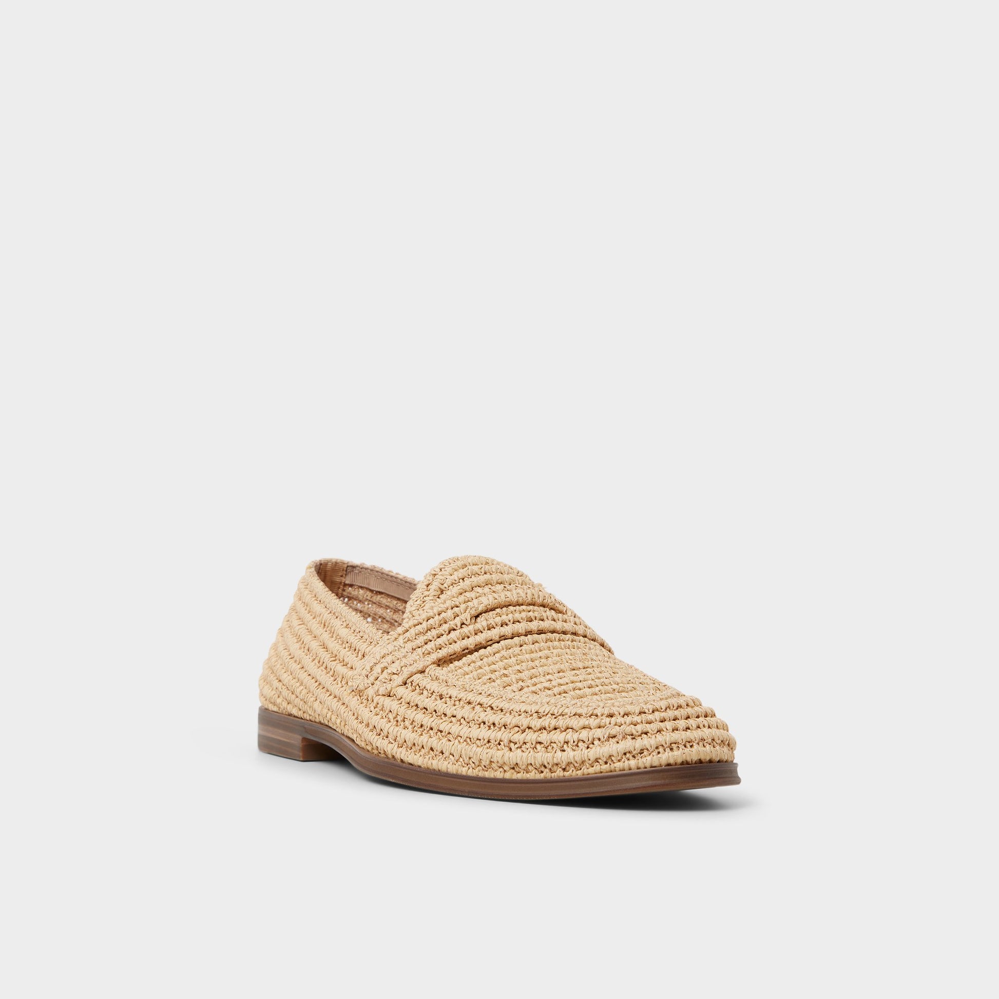Three-quarter angle of Natural Oceanwind Loafer's front side