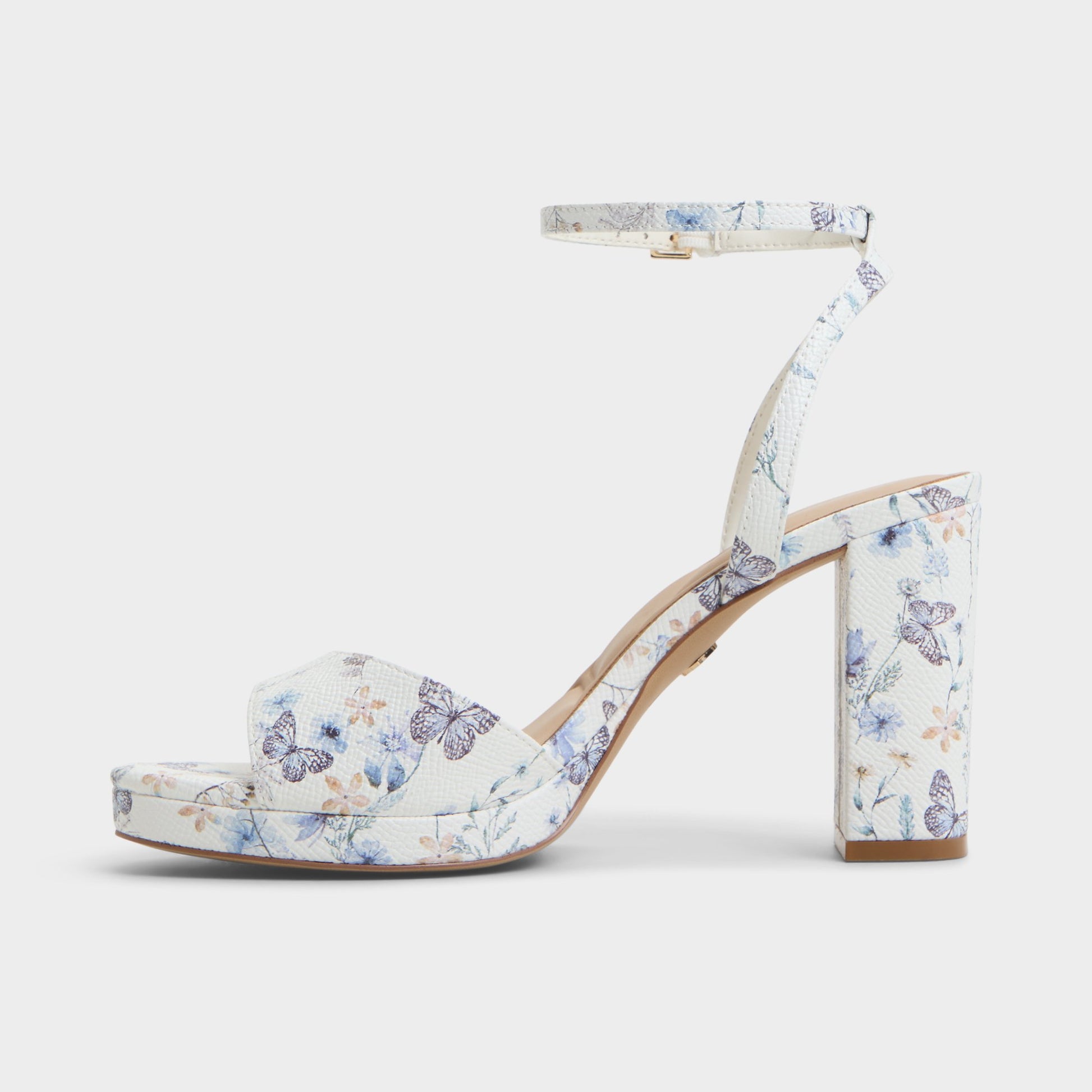 Side view of Multi Gracious Strappy heeled sandal