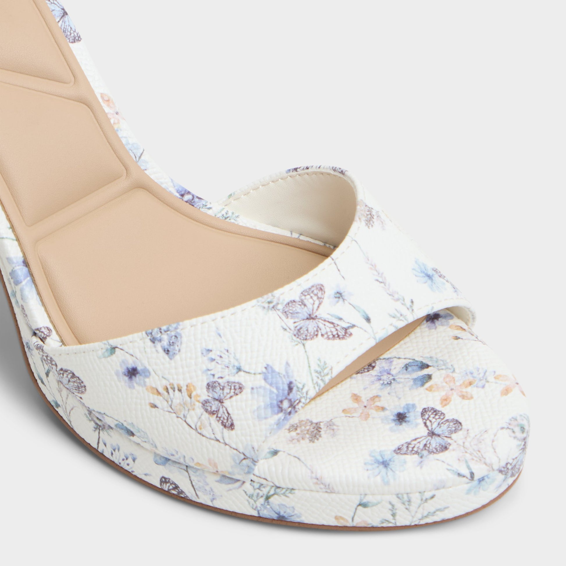 Close-up of the Multi Gracious Strappy heeled sandal