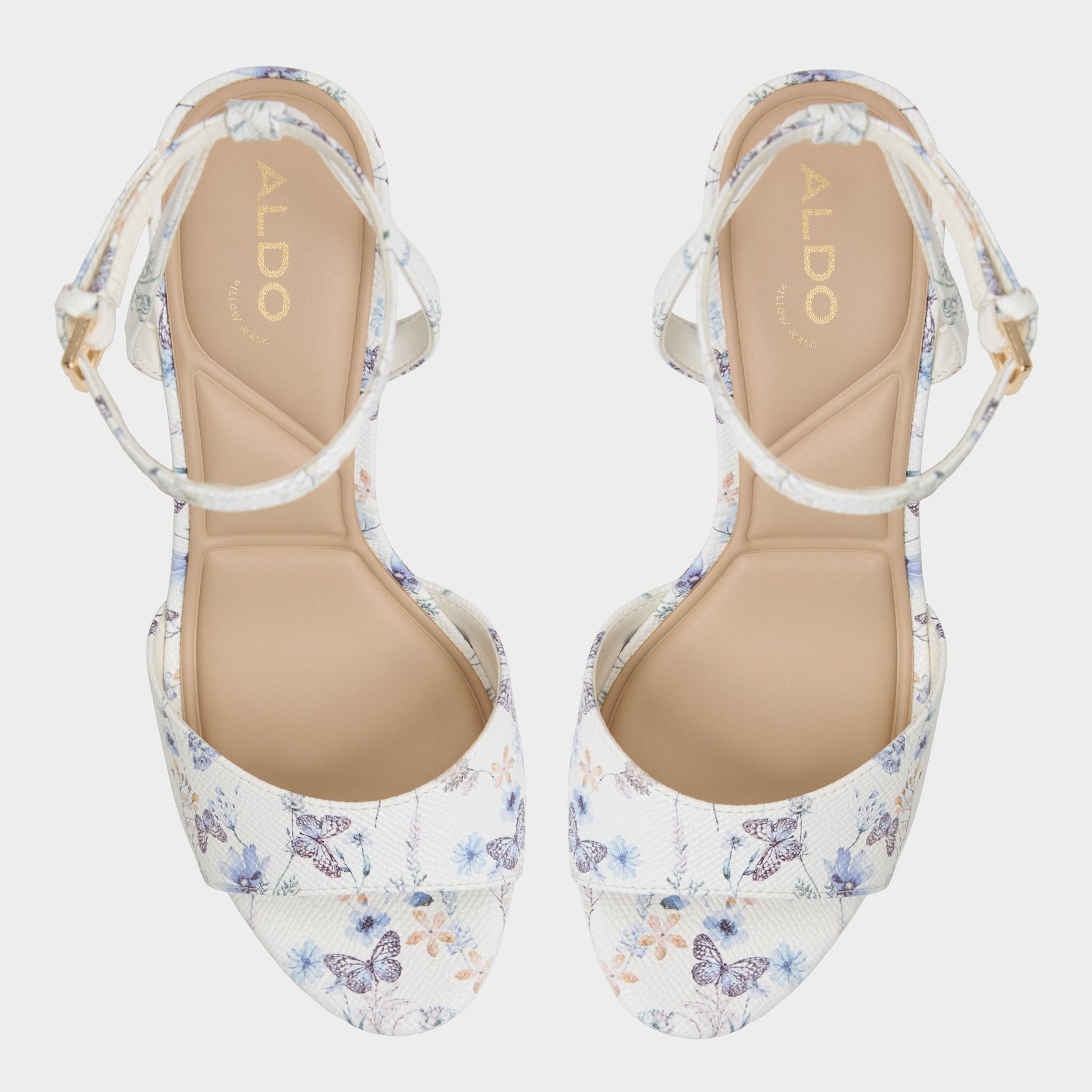 Top-down view of the Multi Gracious Strappy heeled sandal