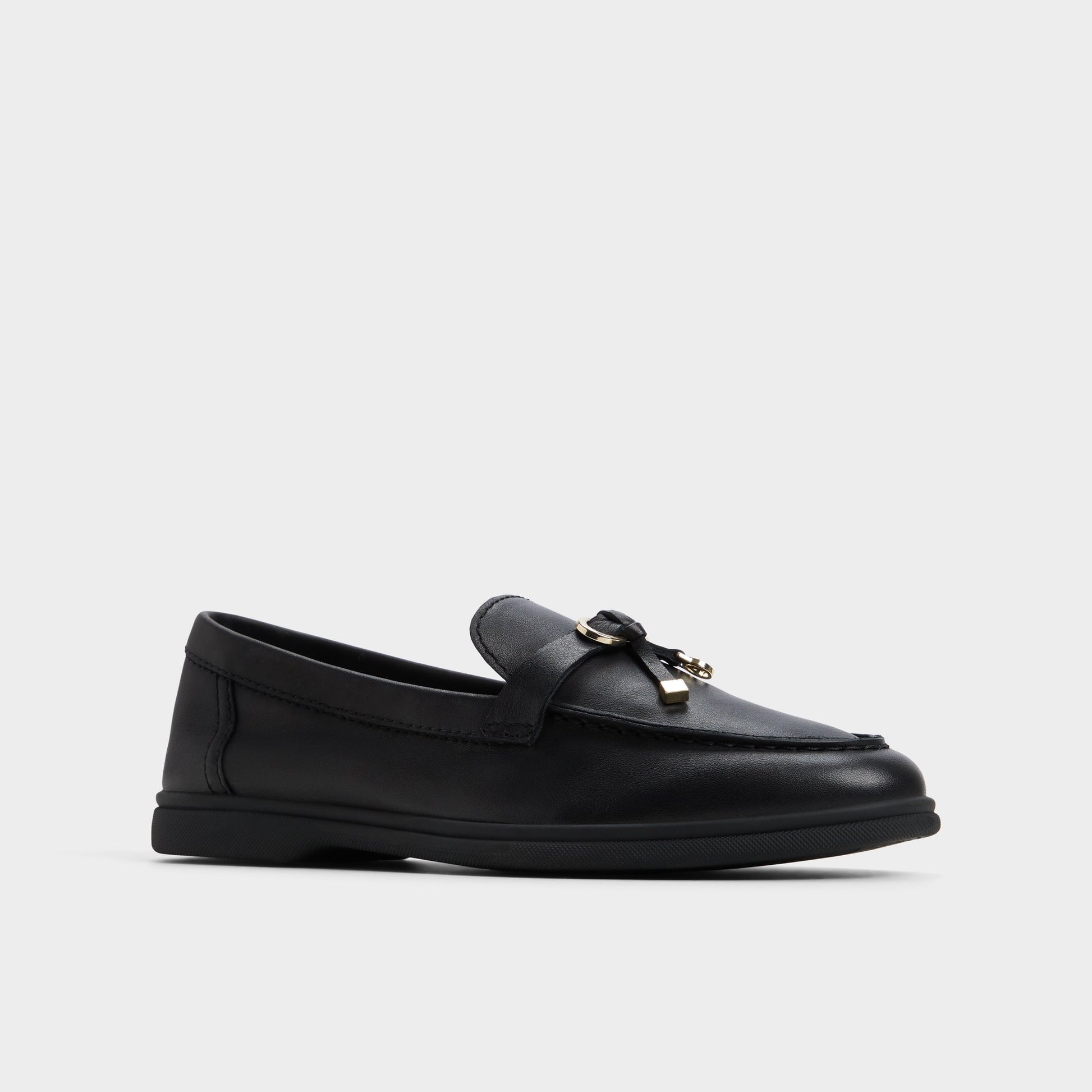 Three-quarter angle of Other black Creras Loafer's front side