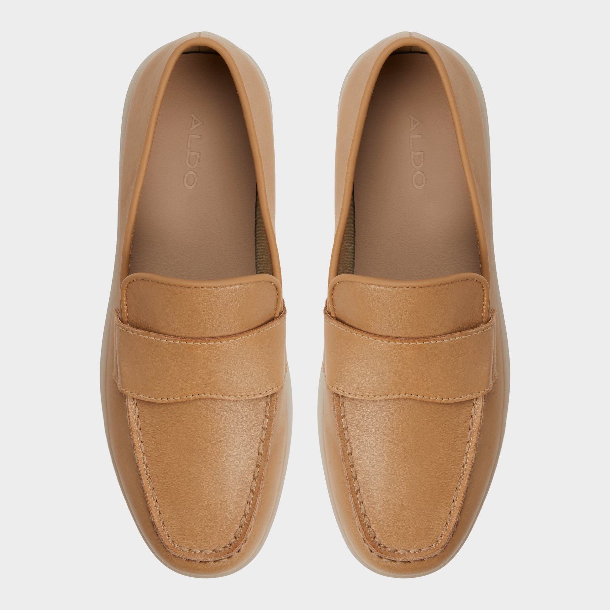 Top-down view of the Light brown Seastroll Loafer