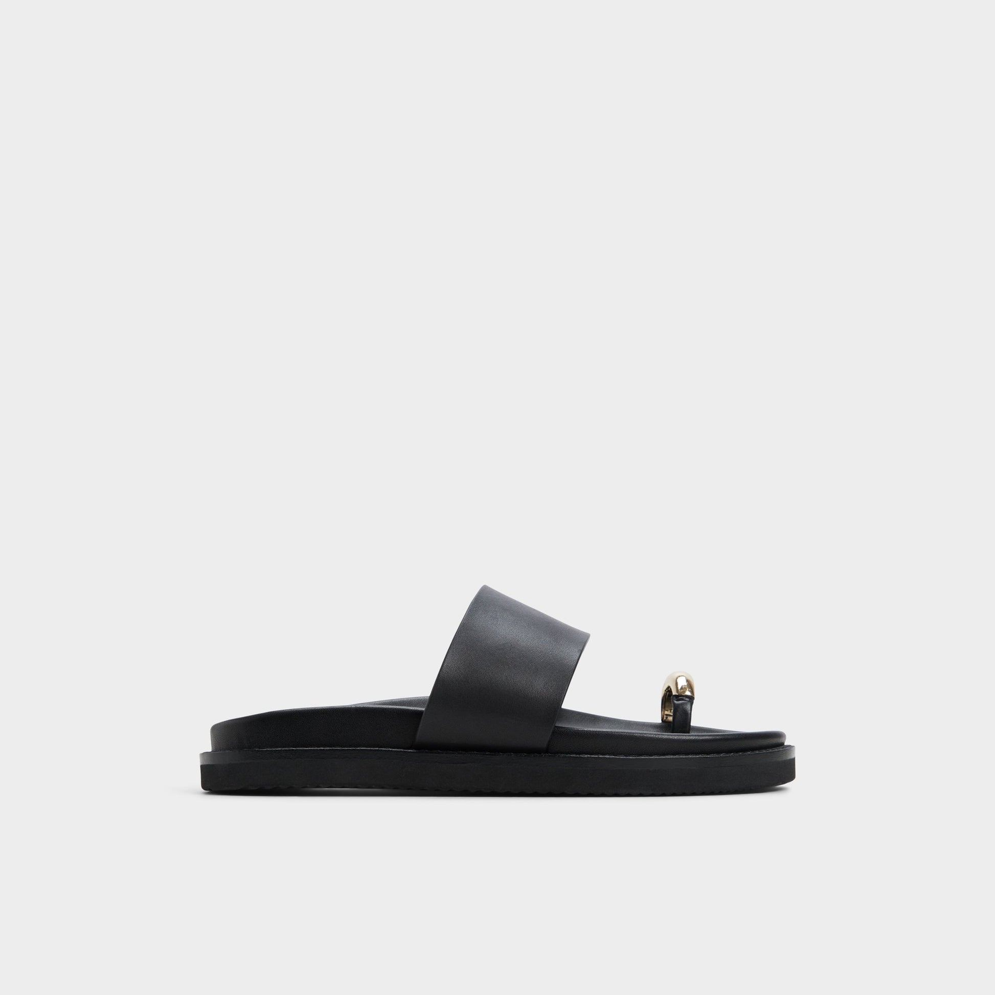 Main View of Black Beachstroll Footbed sandal for Womens