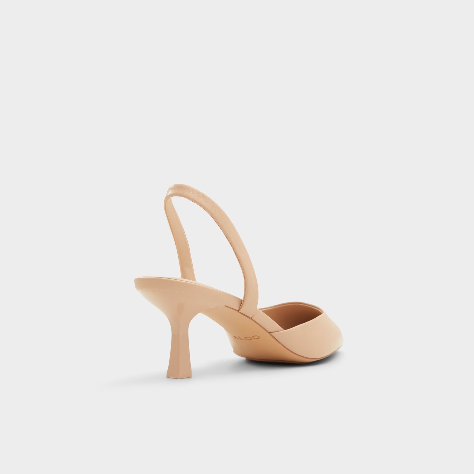 Three-quarter angle of Other Beige Gavedessi Slingback heel's back side