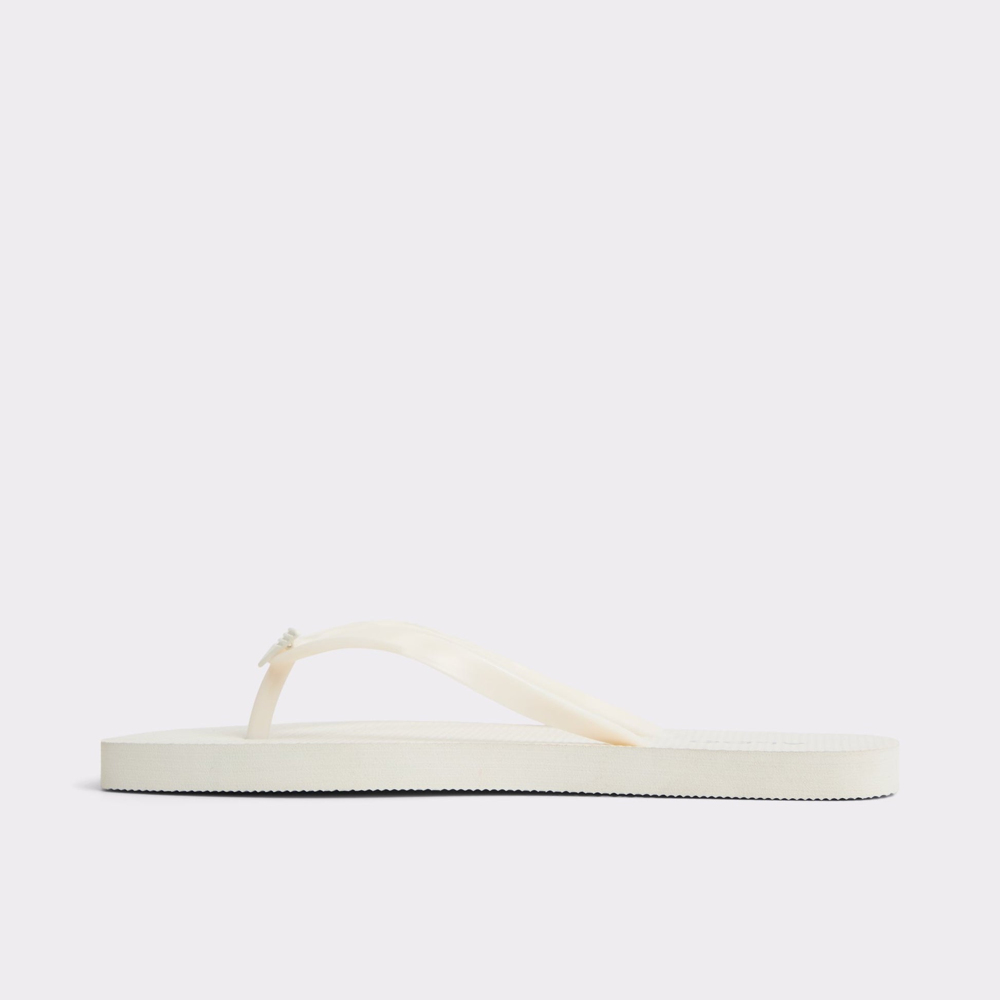 Side view of White Beachready Flip flop