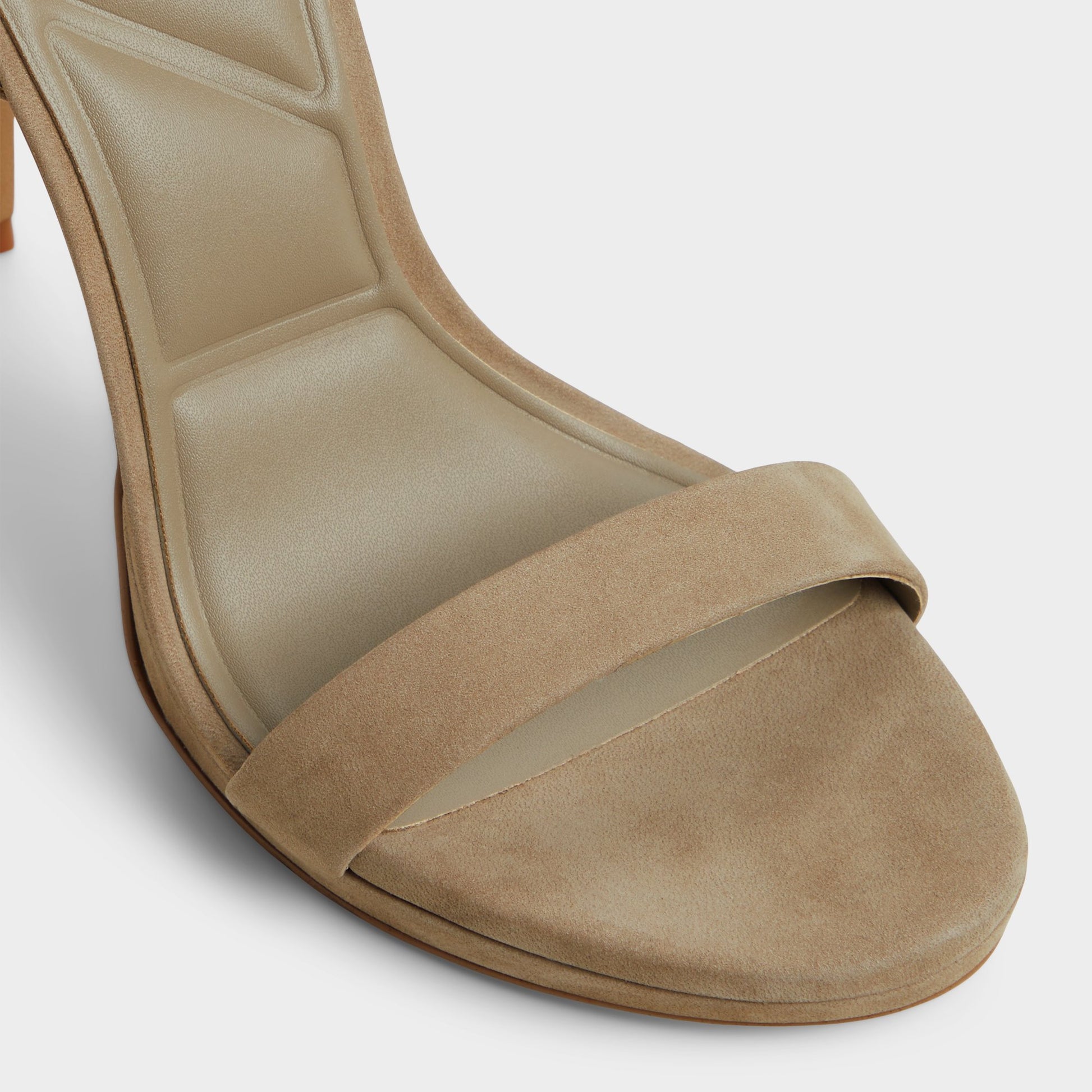 Close-up of the Other Green Katelina Strappy heeled sandal